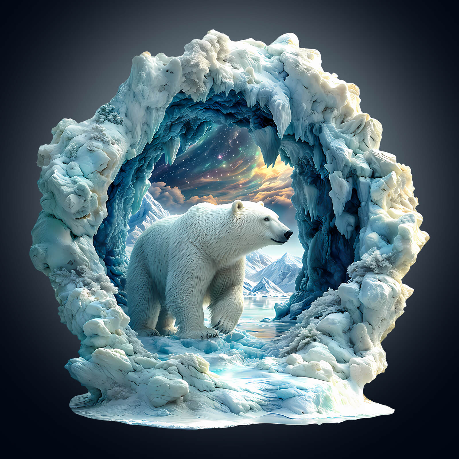 3D Arctic Glory Wooden Jigsaw Puzzle - Image 2