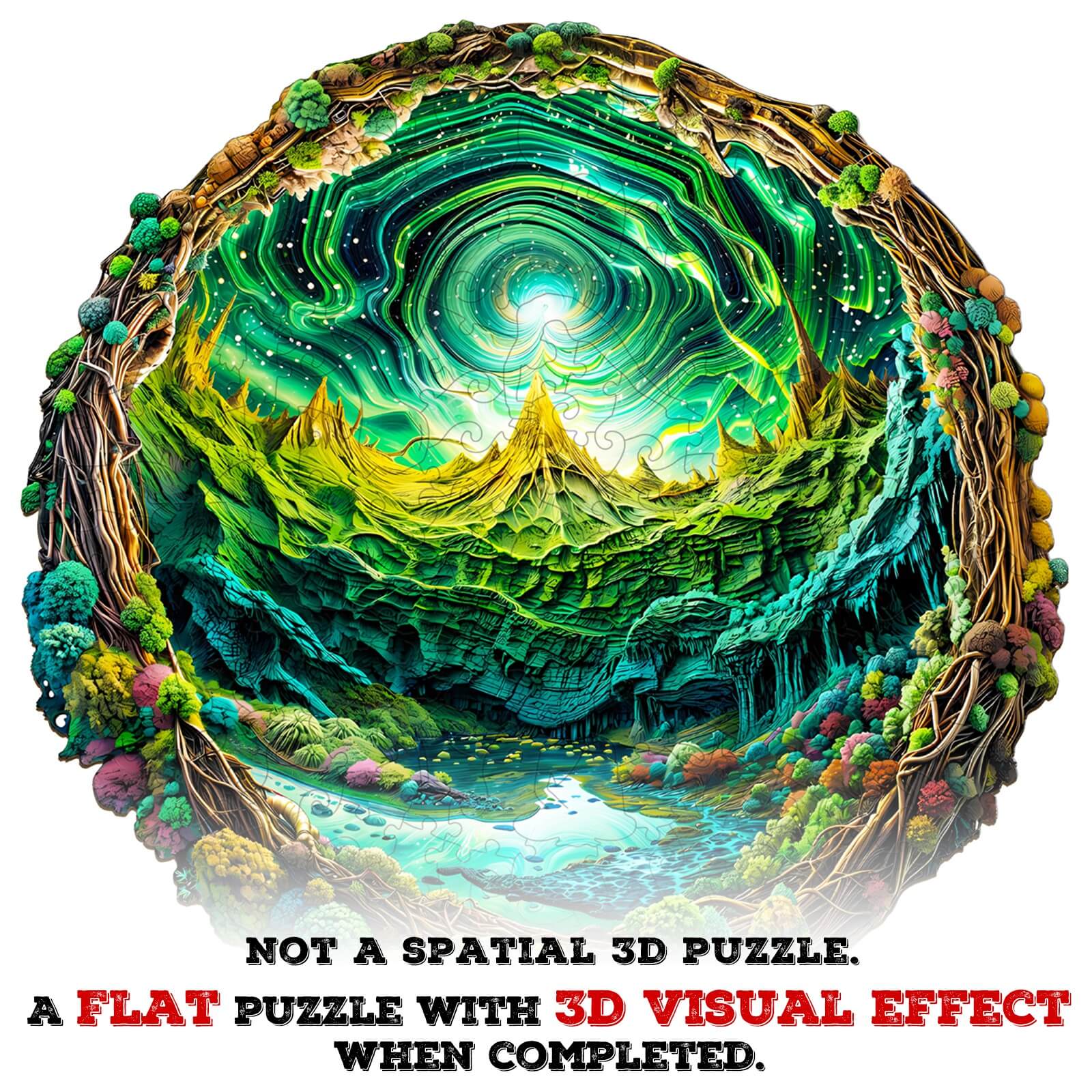 3D Aurora-2 Wooden Jigsaw Puzzle - Image 7
