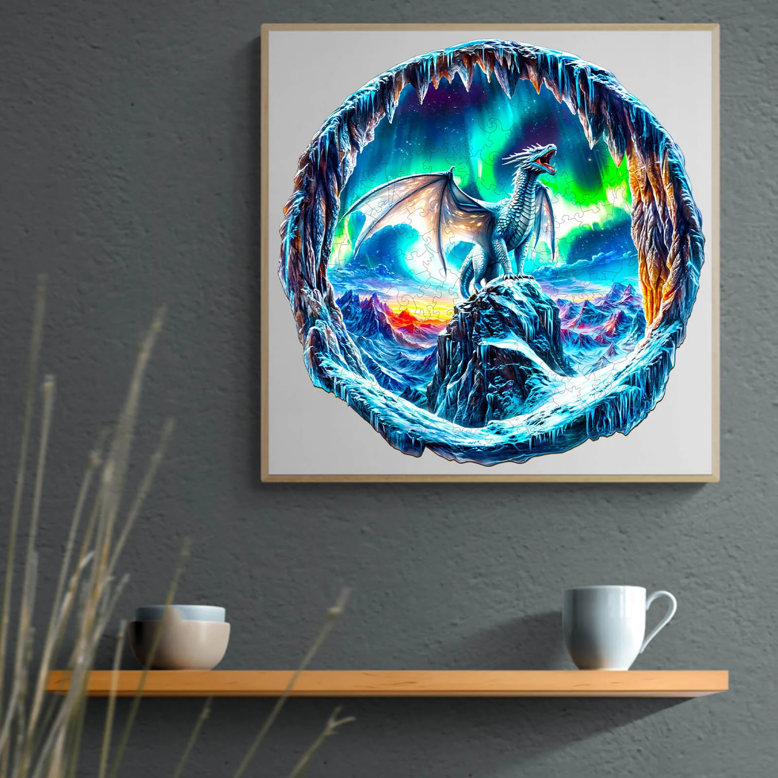 3D Aurora Dragon Wooden Jigsaw Puzzle - Image 11