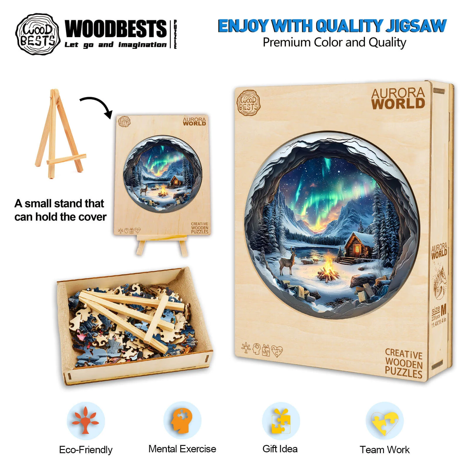 3D Aurora World Wooden Jigsaw Puzzle - Image 6