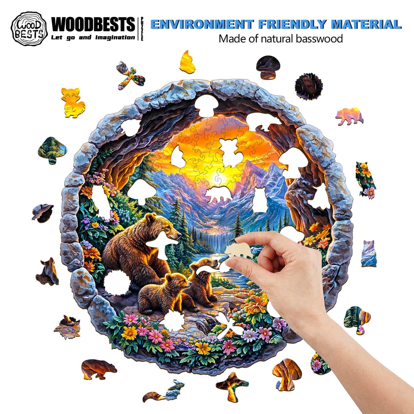 3D Bear's Journey Wooden Jigsaw Puzzle - Image 5