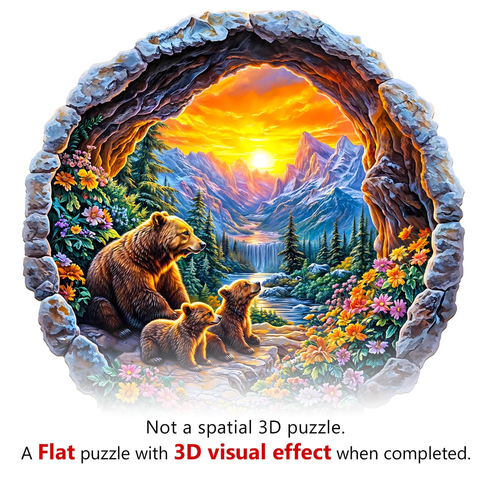 3D Bear's Journey Wooden Jigsaw Puzzle - Image 7