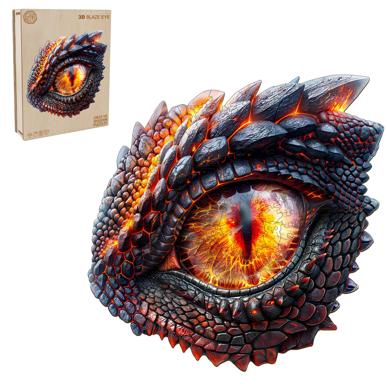 3D Blaze Eye Wooden Jigsaw Puzzle - Image 4