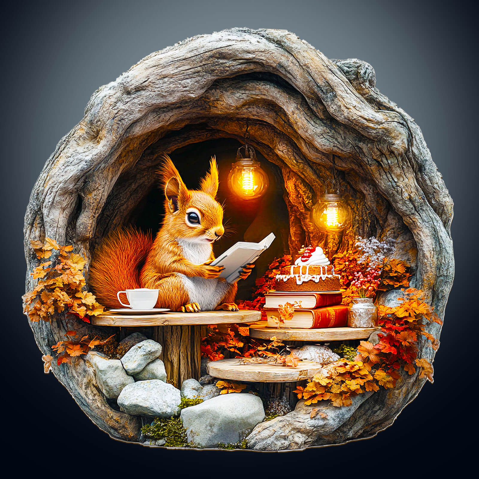 3D Burrow Squirrel Wooden Jigsaw Puzzle - Image 2