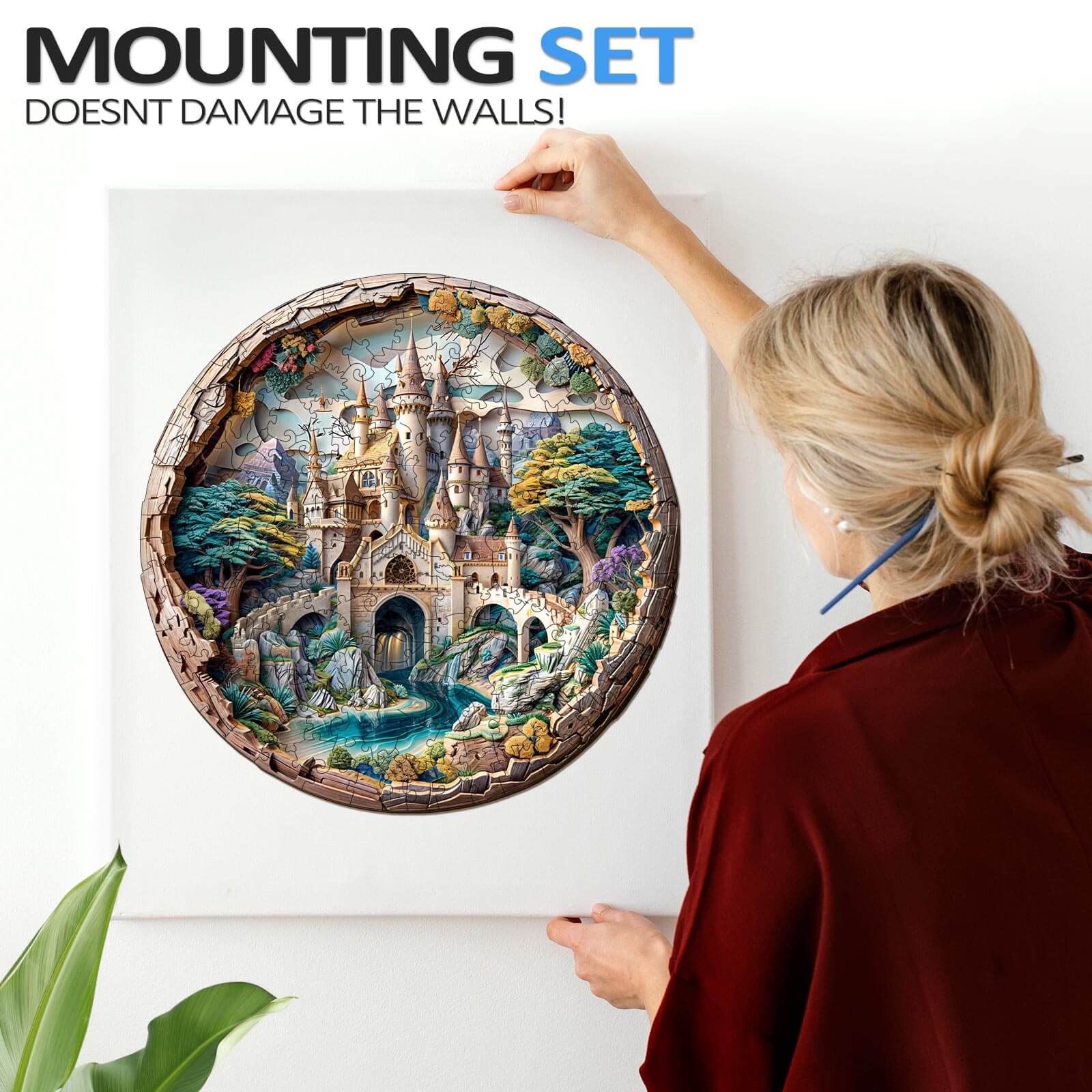 3D Castle Wooden Jigsaw Puzzle - Image 10