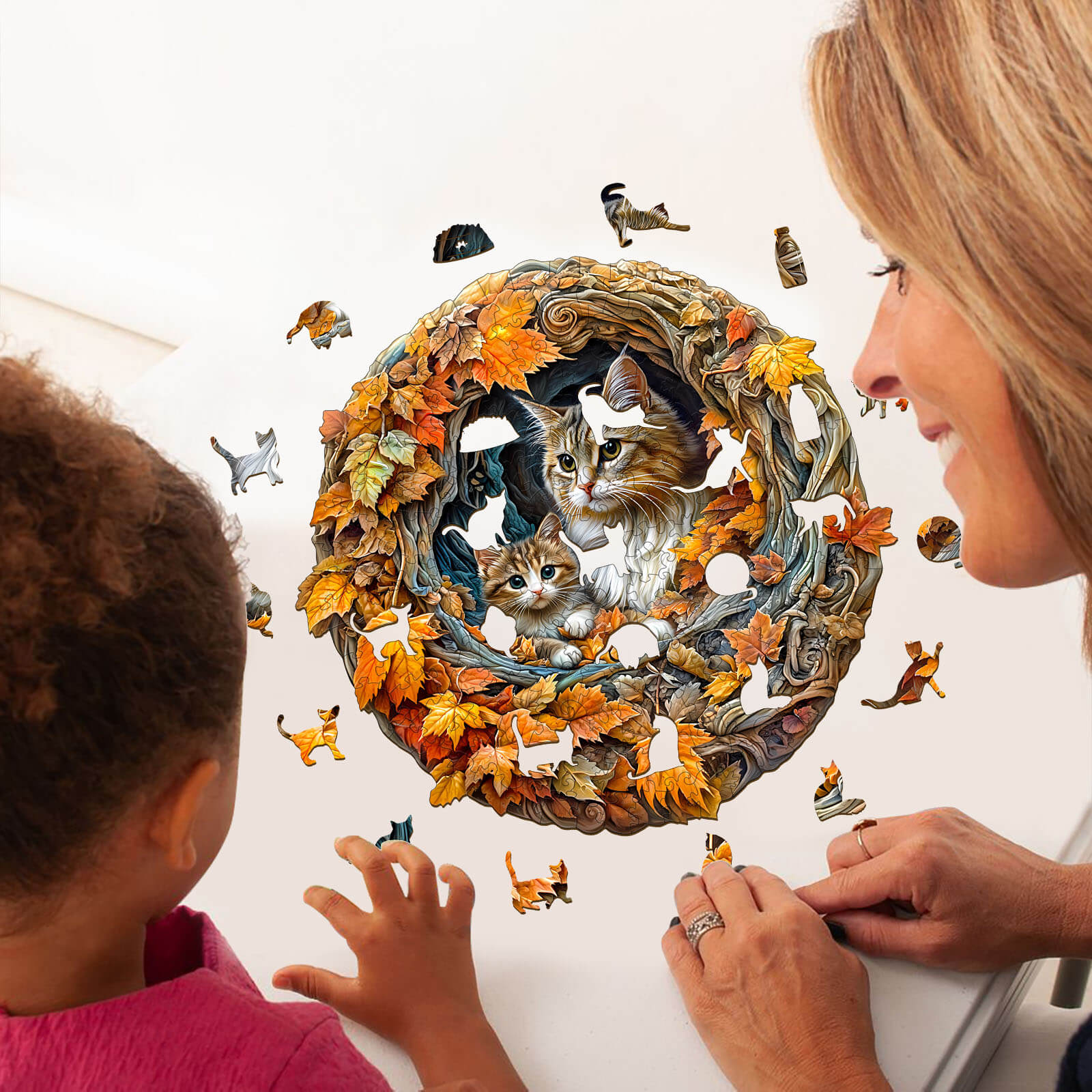 3D cat mom Jigsaw Puzzle - Image 11