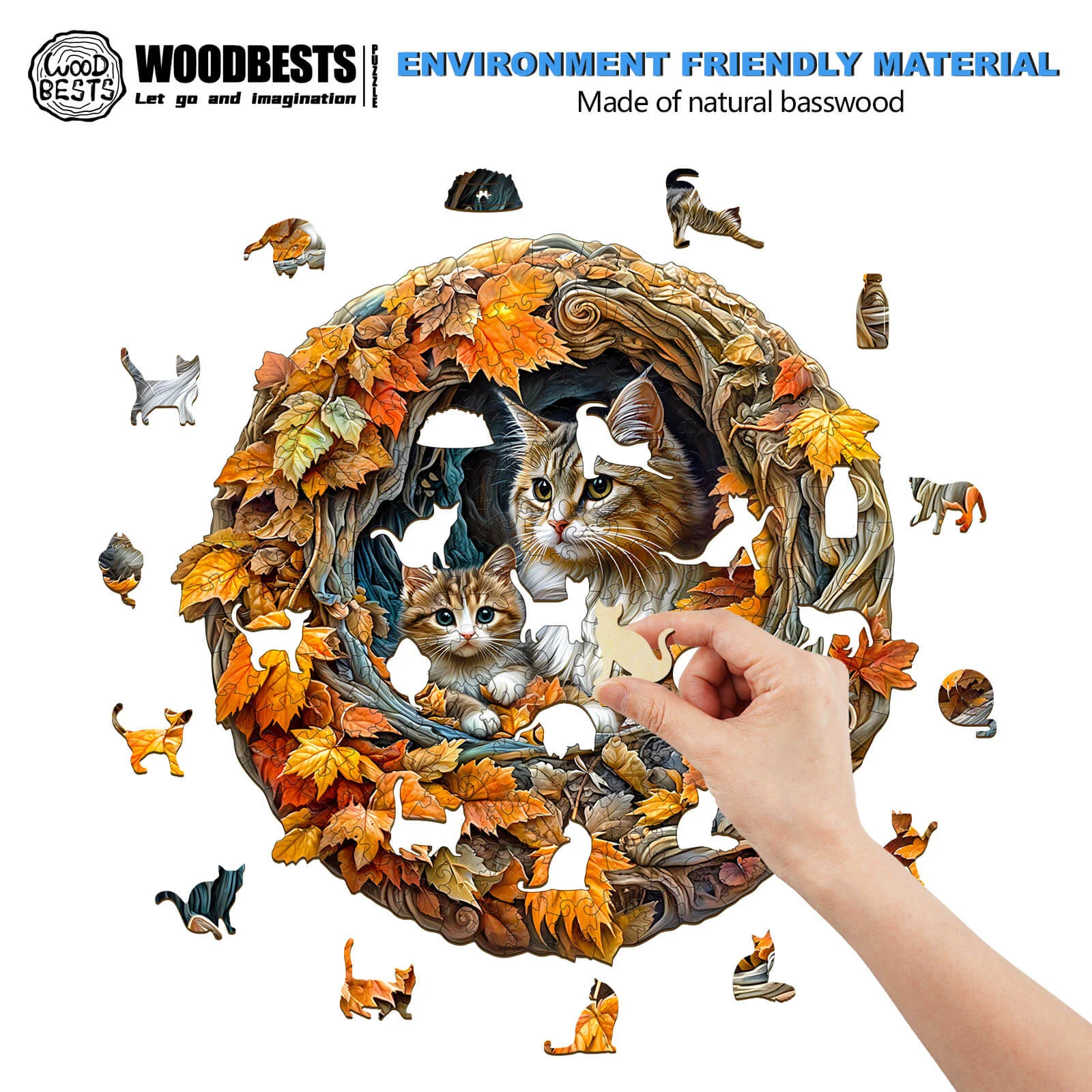 3D cat mom Jigsaw Puzzle - Image 4