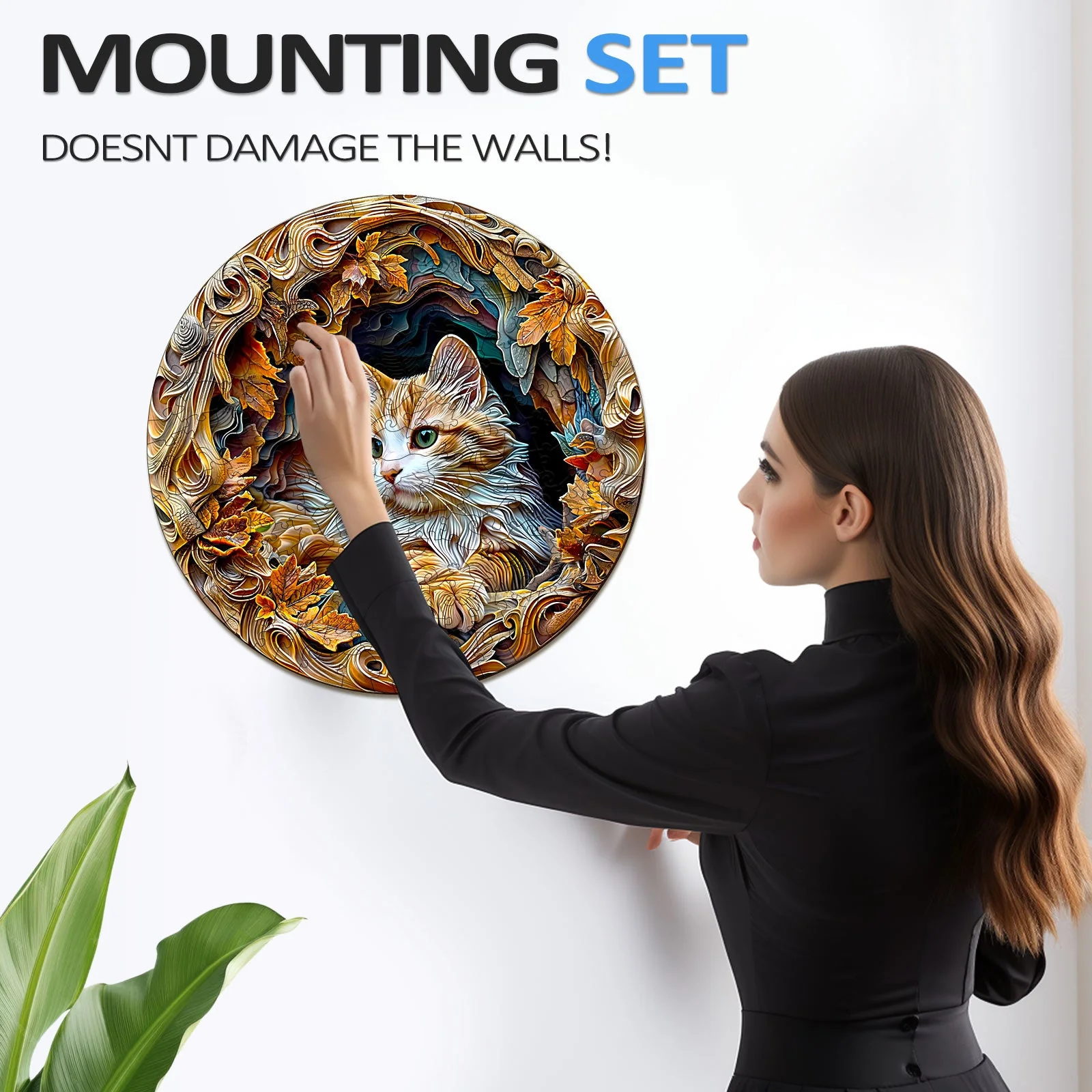 3D Cat Wooden Jigsaw Puzzle - Image 11