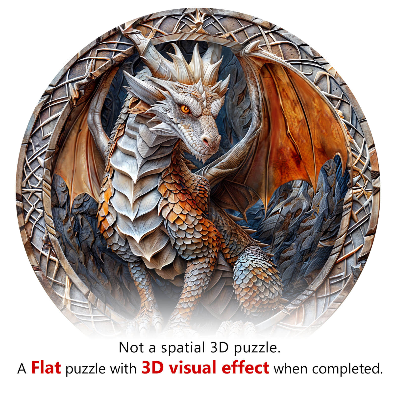3D Cave Dragon Wooden Jigsaw Puzzle - Image 7