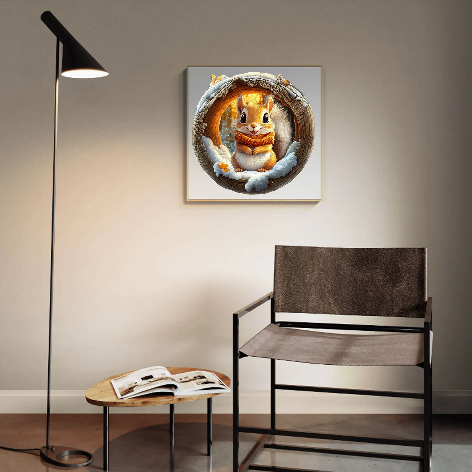 3D Cave Squirrel Wooden Jigsaw Puzzle - Image 12