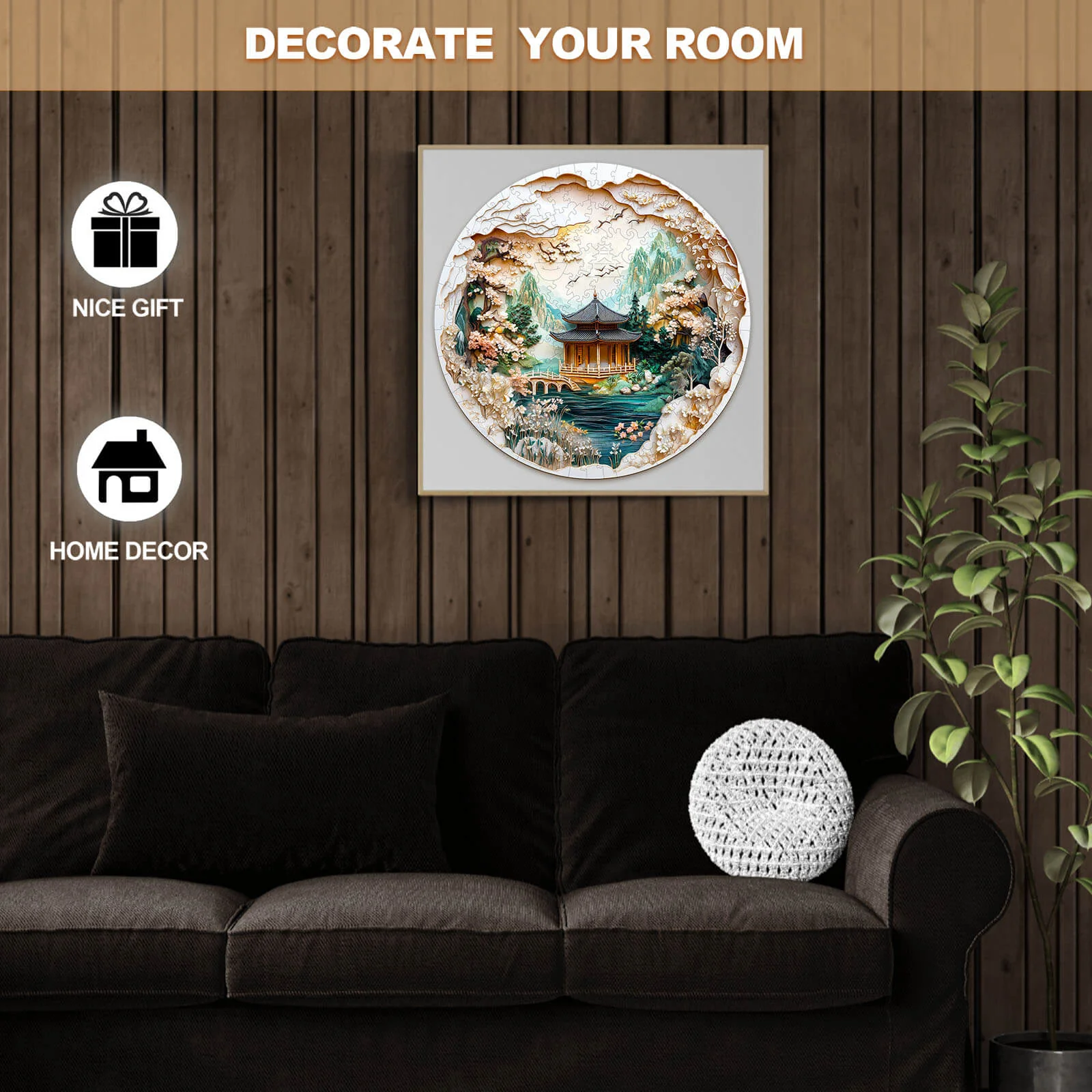3D Chinese Landscape Painting Wooden Jigsaw Puzzle - Image 9