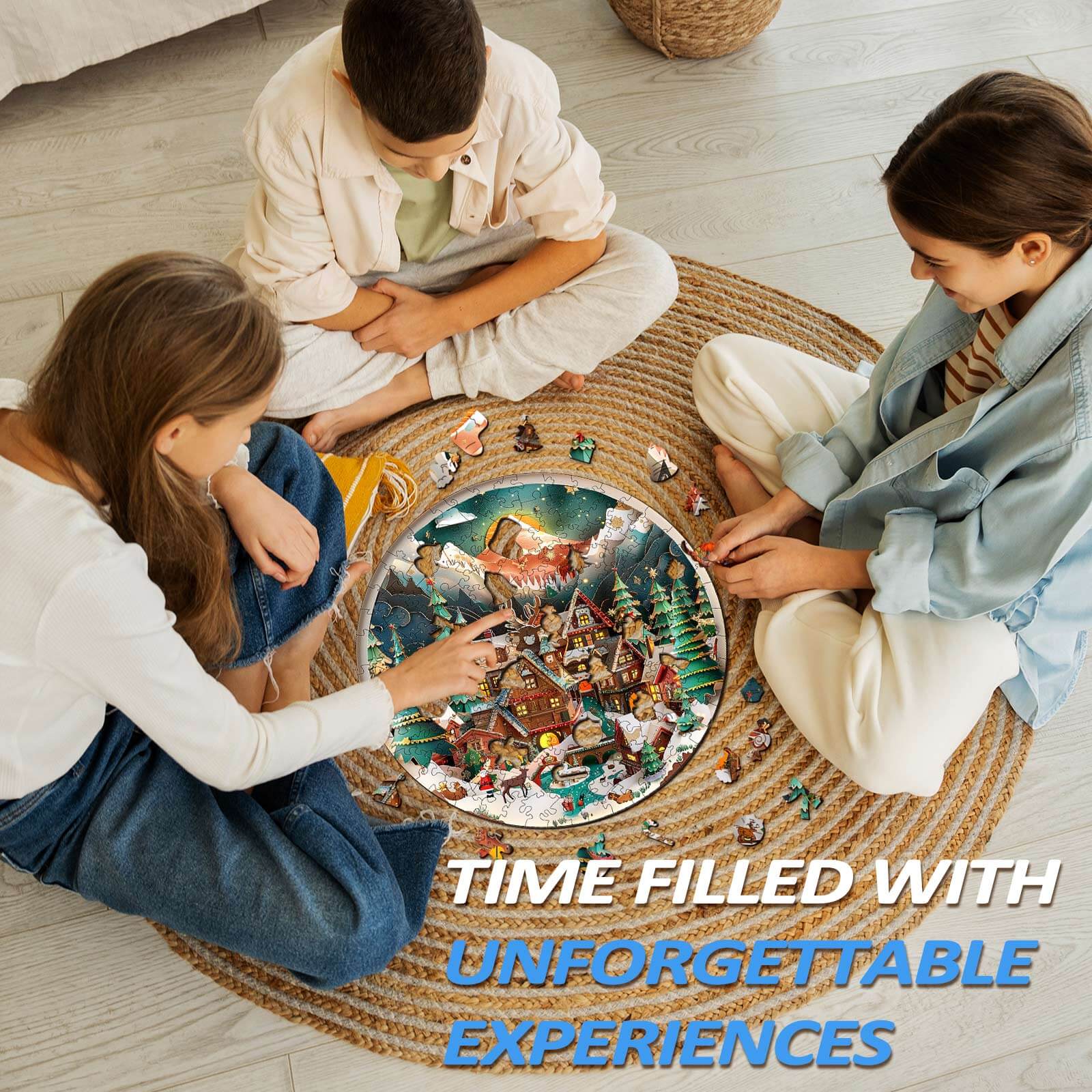 3D Christmas Town Wooden Jigsaw Puzzle - Image 10