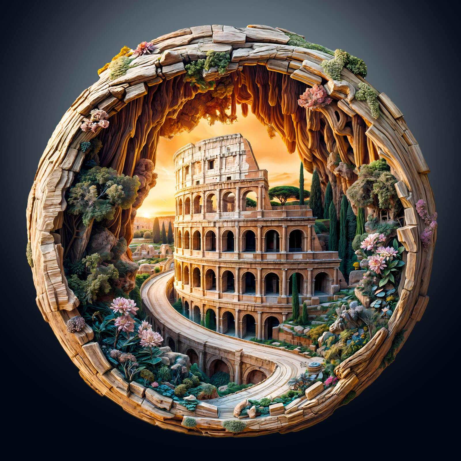 3D Colosseum Wooden Jigsaw Puzzle - Image 2