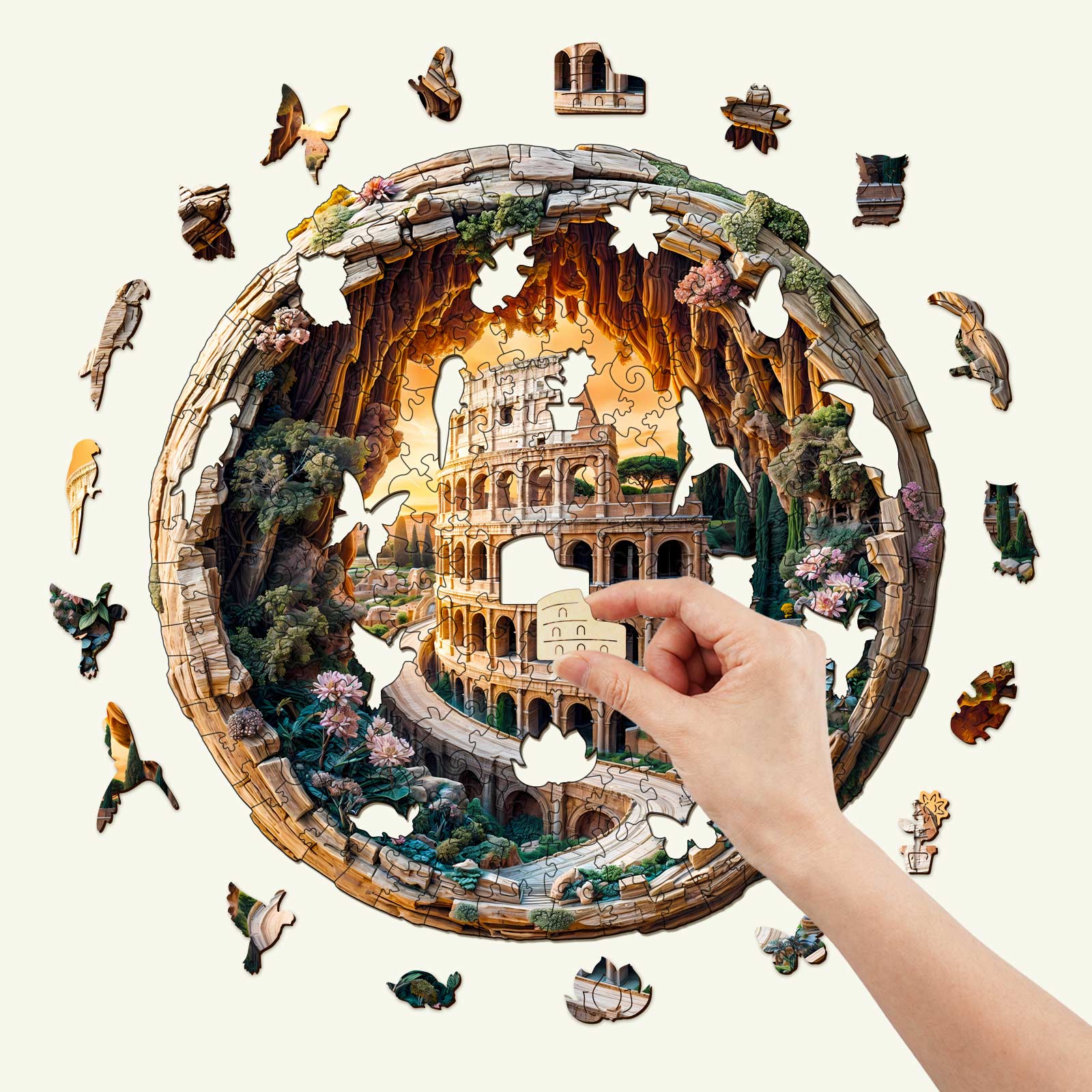 3D Colosseum Wooden Jigsaw Puzzle - Image 3