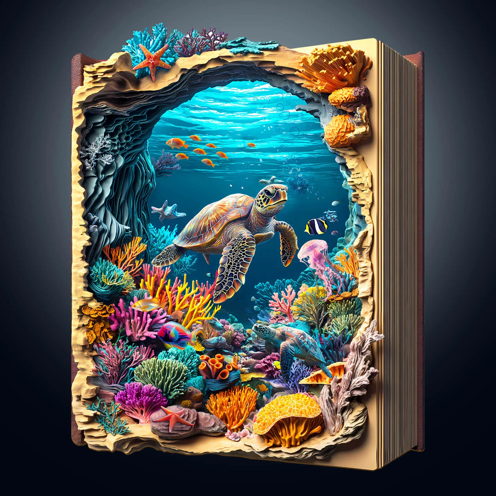 3D Deep Blue Wooden Jigsaw Puzzle - Image 2