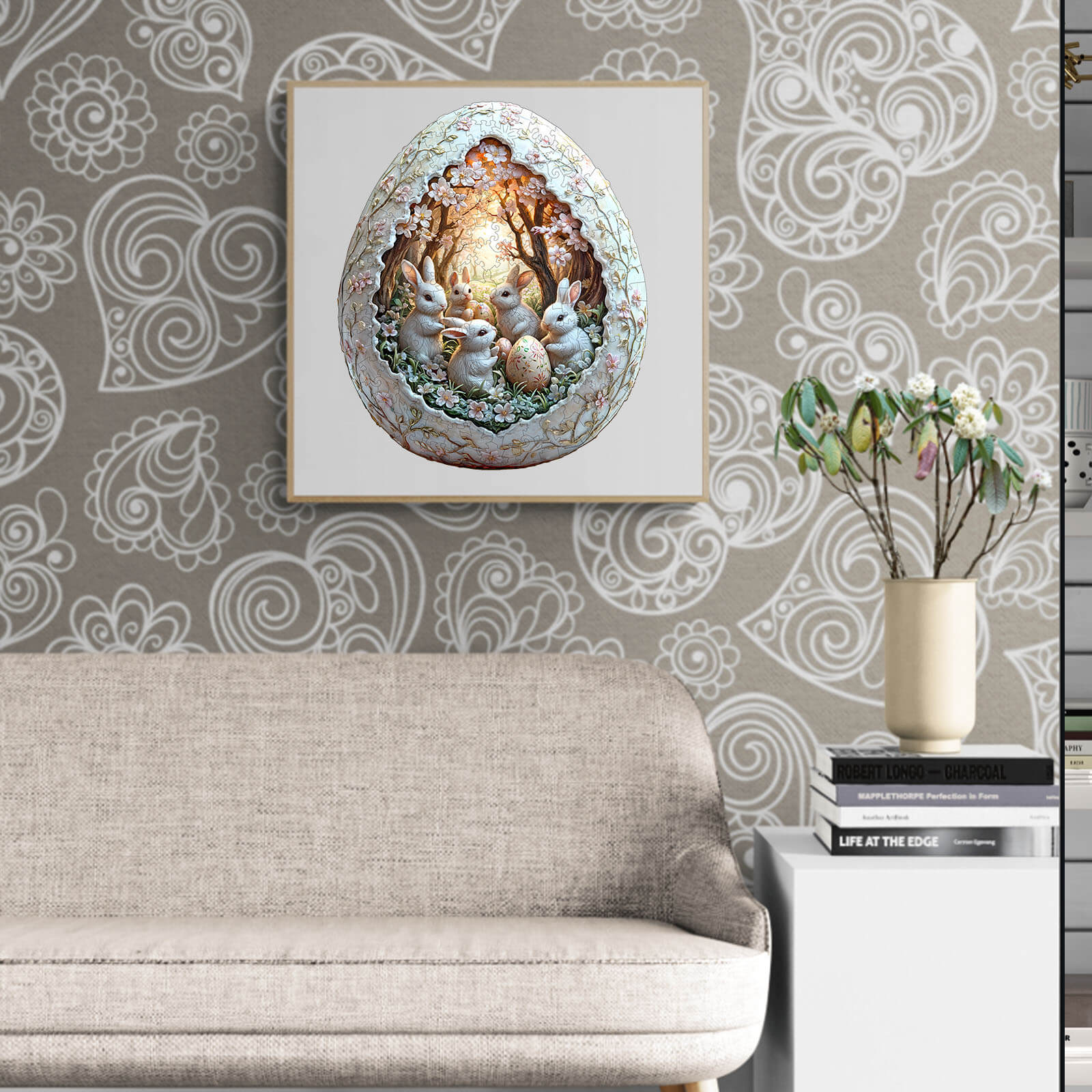 3D Eggshell world Easter-2 Wooden Jigsaw Puzzle - Image 13