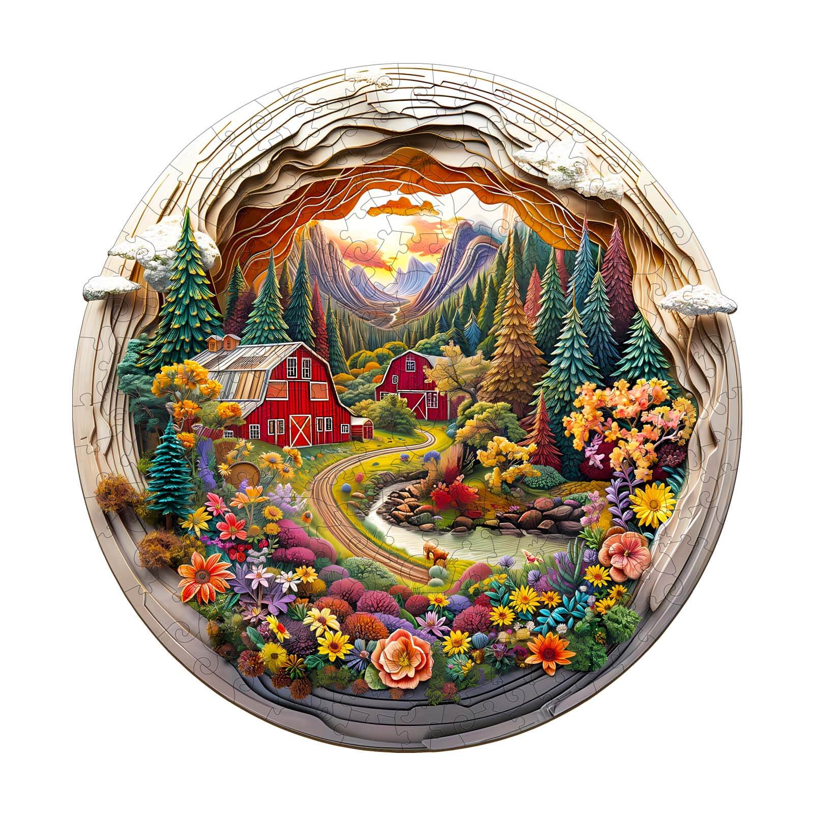 3D Farm Wooden Jigsaw Puzzle - Image 3