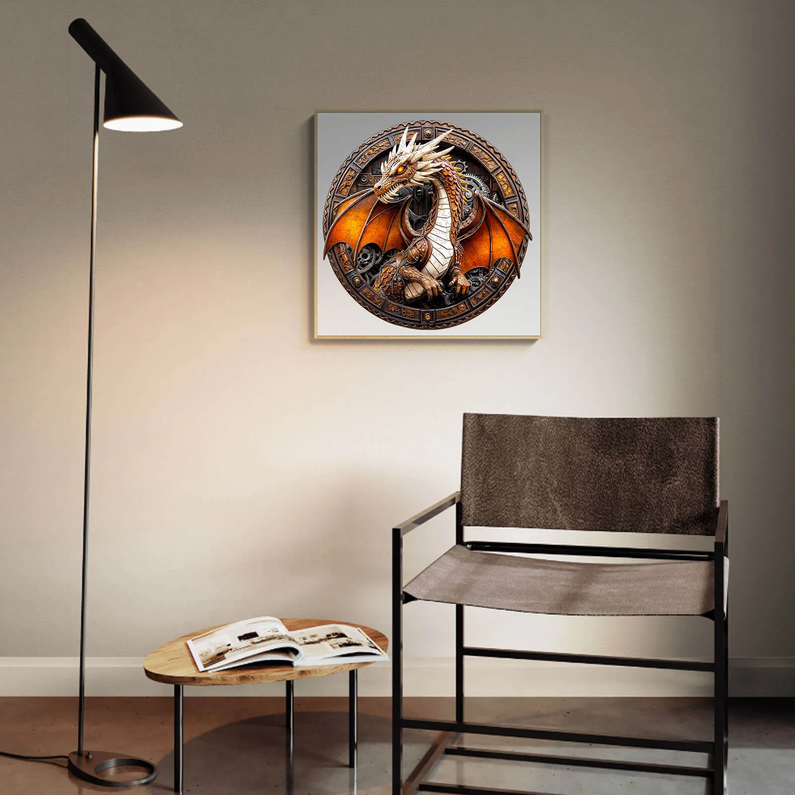 3D Mechanical Dragon-2 Wooden Jigsaw Puzzle - Image 11