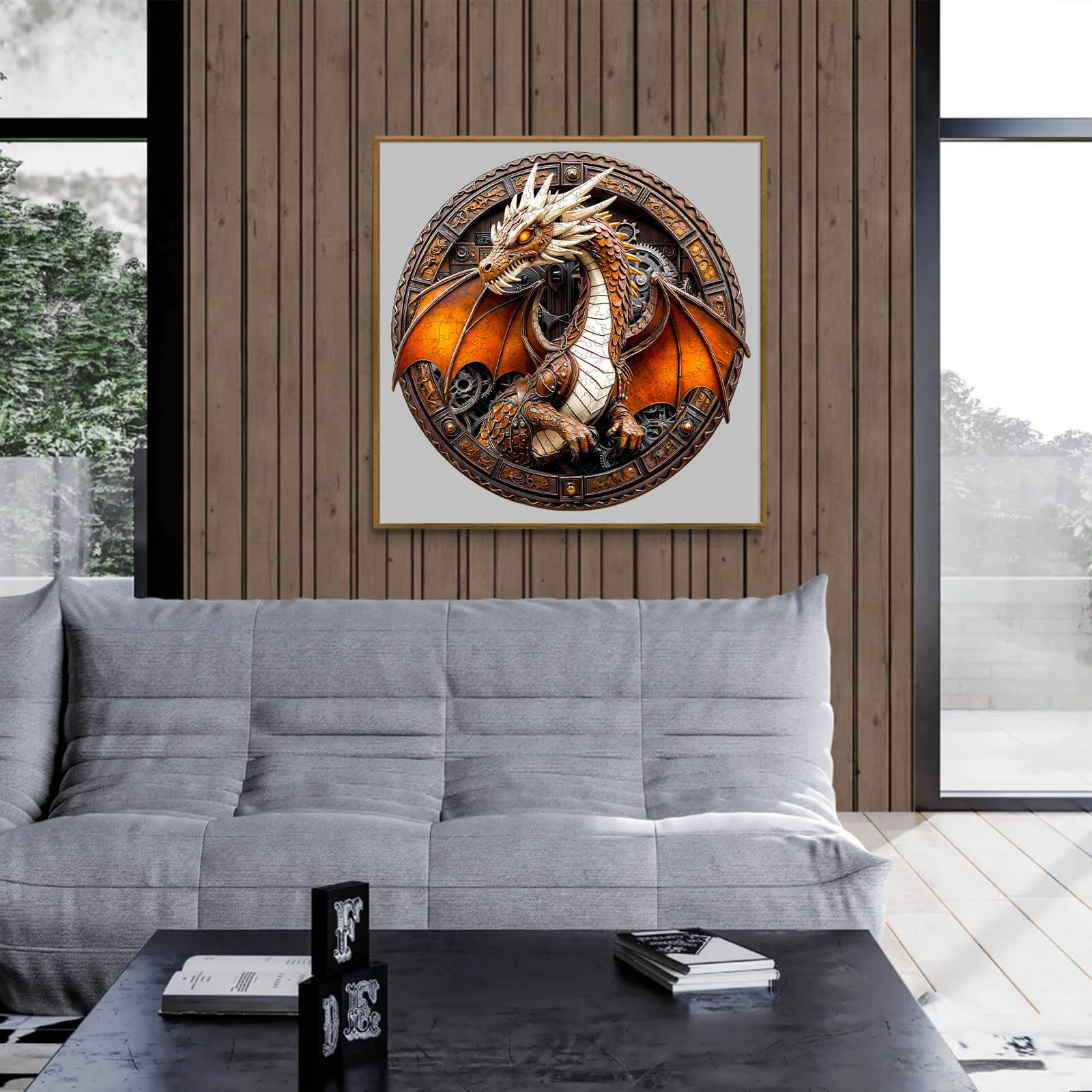 3D Mechanical Dragon-2 Wooden Jigsaw Puzzle - Image 12
