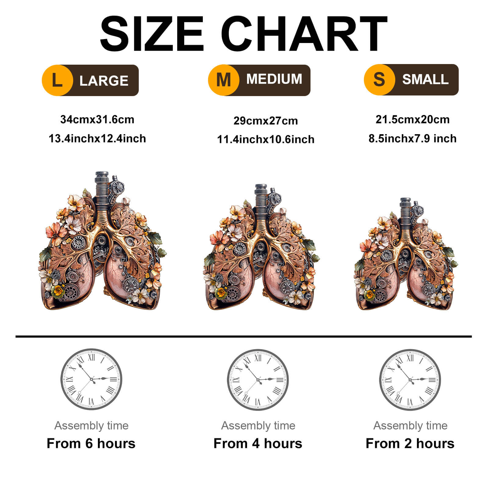 3D Mechanical Lung Wooden Jigsaw Puzzle - Image 7