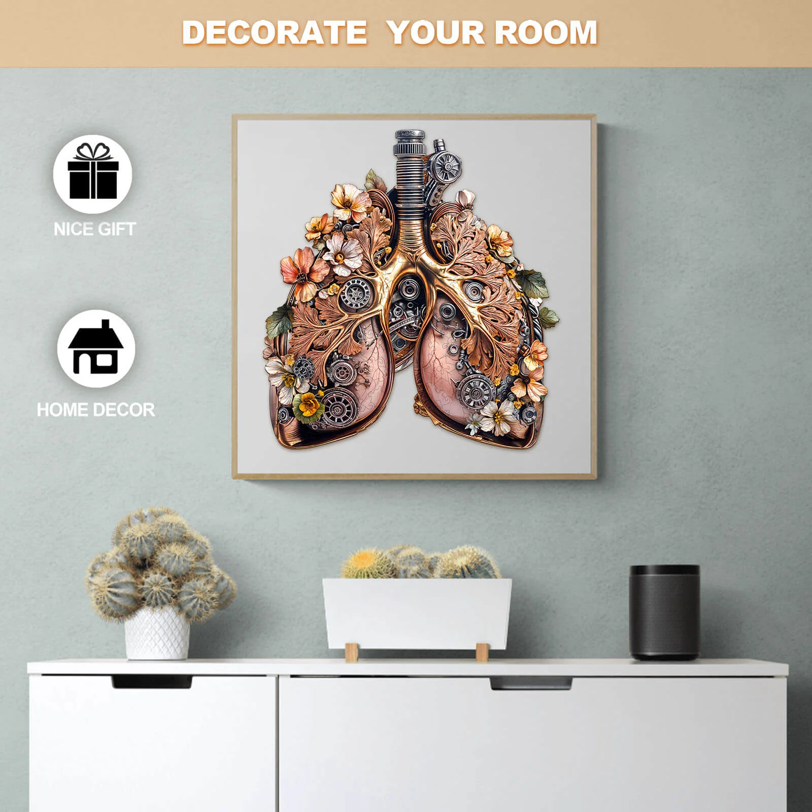 3D Mechanical Lung Wooden Jigsaw Puzzle - Image 9