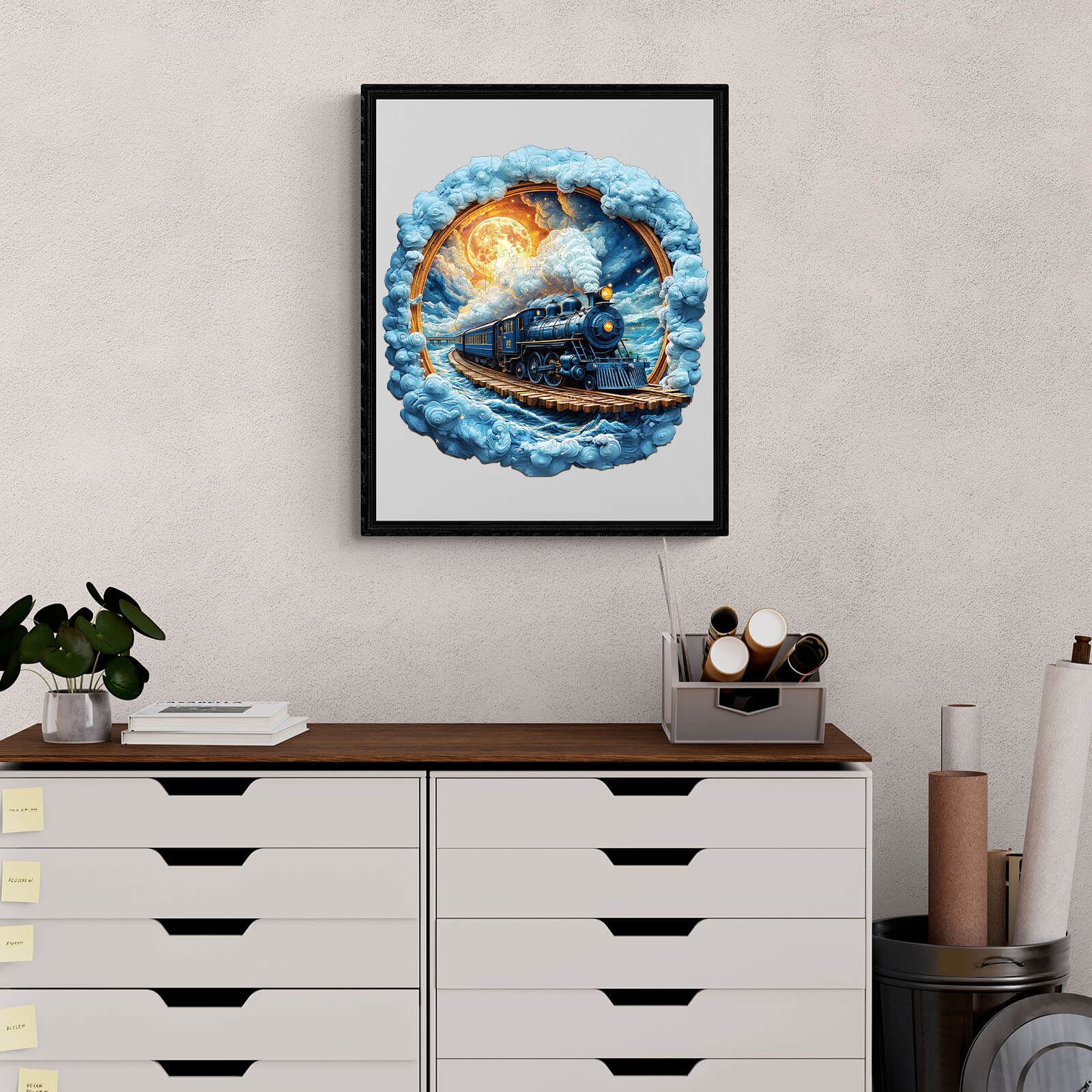 3D Moonlight Trajectory Wooden Jigsaw Puzzle - Image 11
