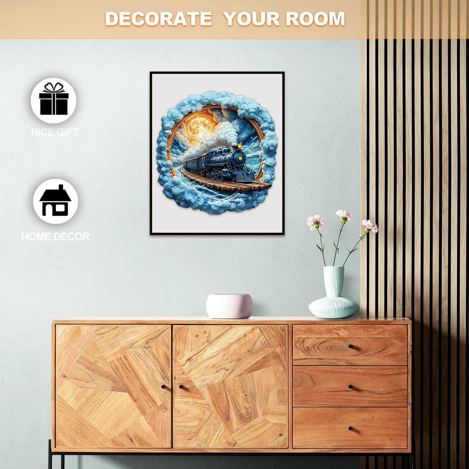 3D Moonlight Trajectory Wooden Jigsaw Puzzle - Image 9