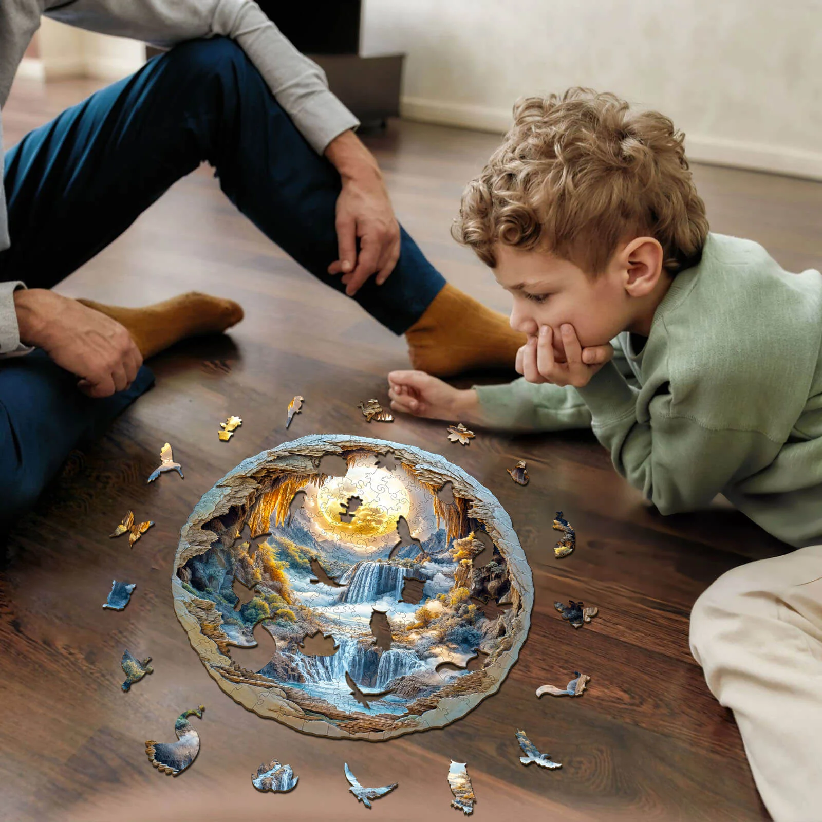 3D Moonlit Wonders Wooden Jigsaw Puzzle - Image 10