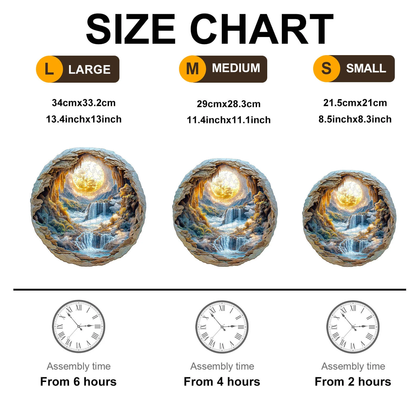 3D Moonlit Wonders Wooden Jigsaw Puzzle - Image 7