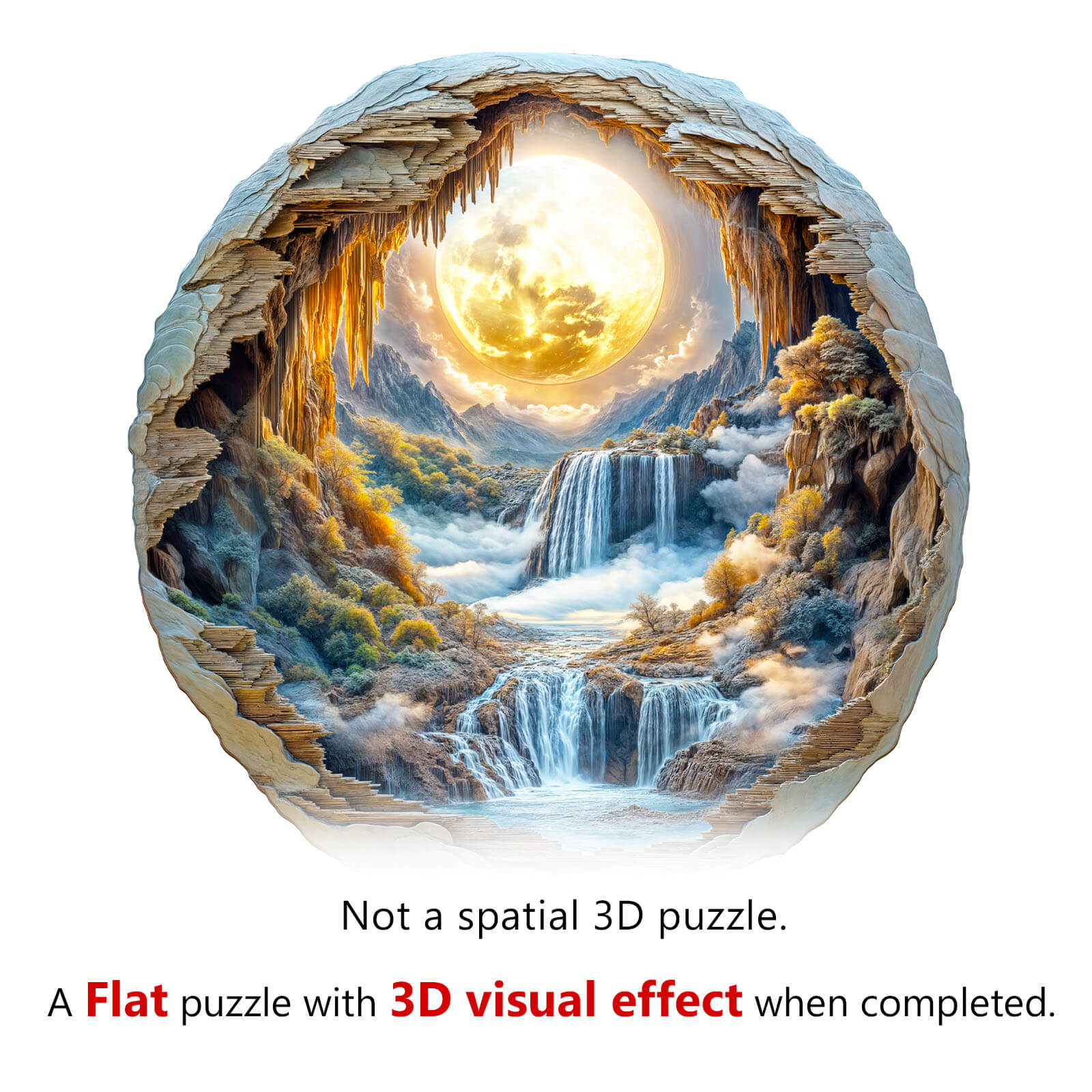3D Moonlit Wonders Wooden Jigsaw Puzzle - Image 8