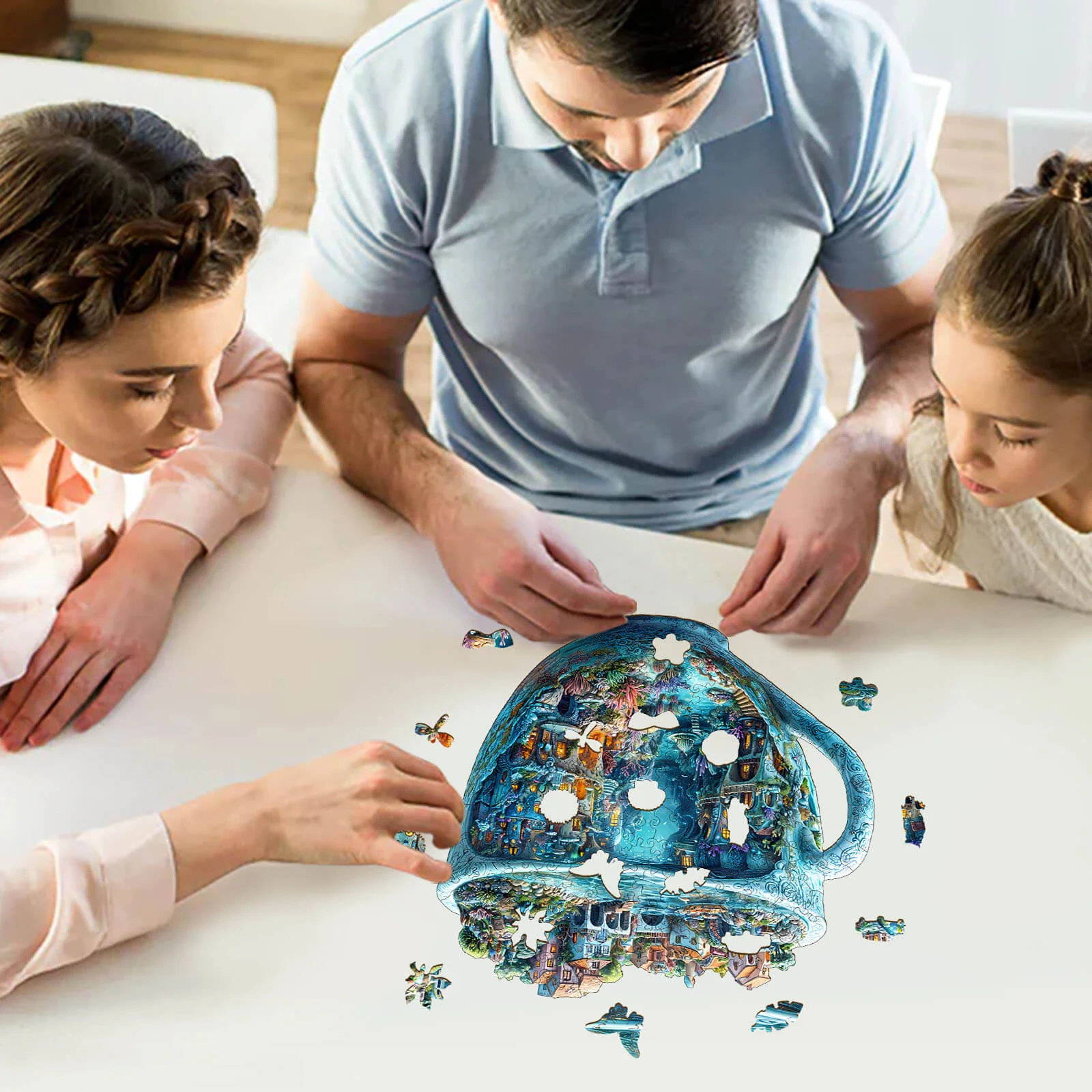3D Ocean Mug Wooden Jigsaw Puzzle - Image 10