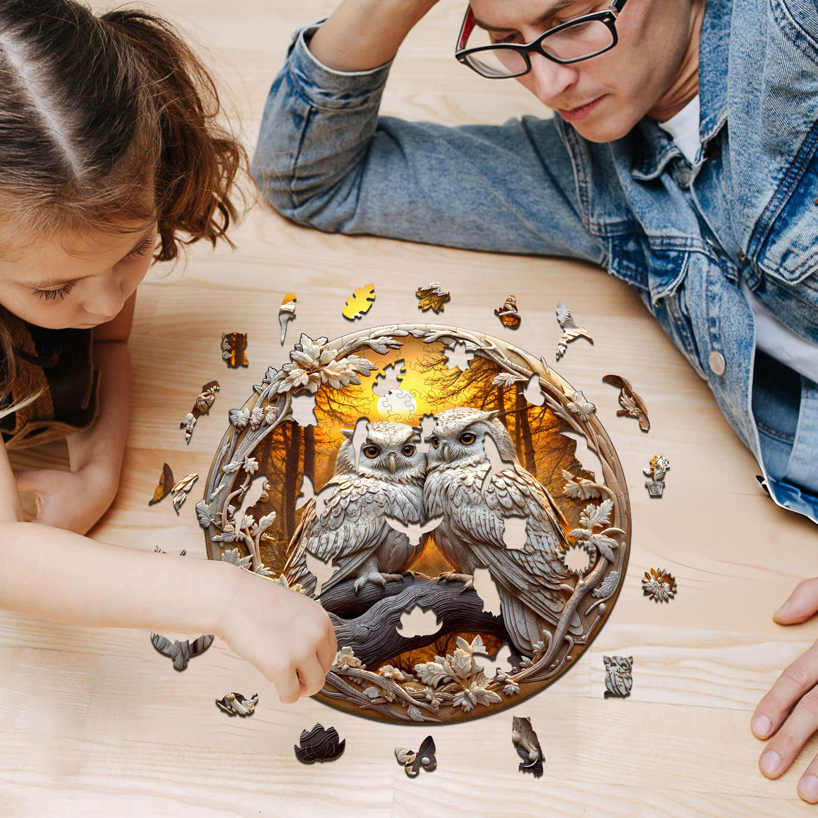 3D Owl-3 Wooden Jigsaw Puzzle - Image 10