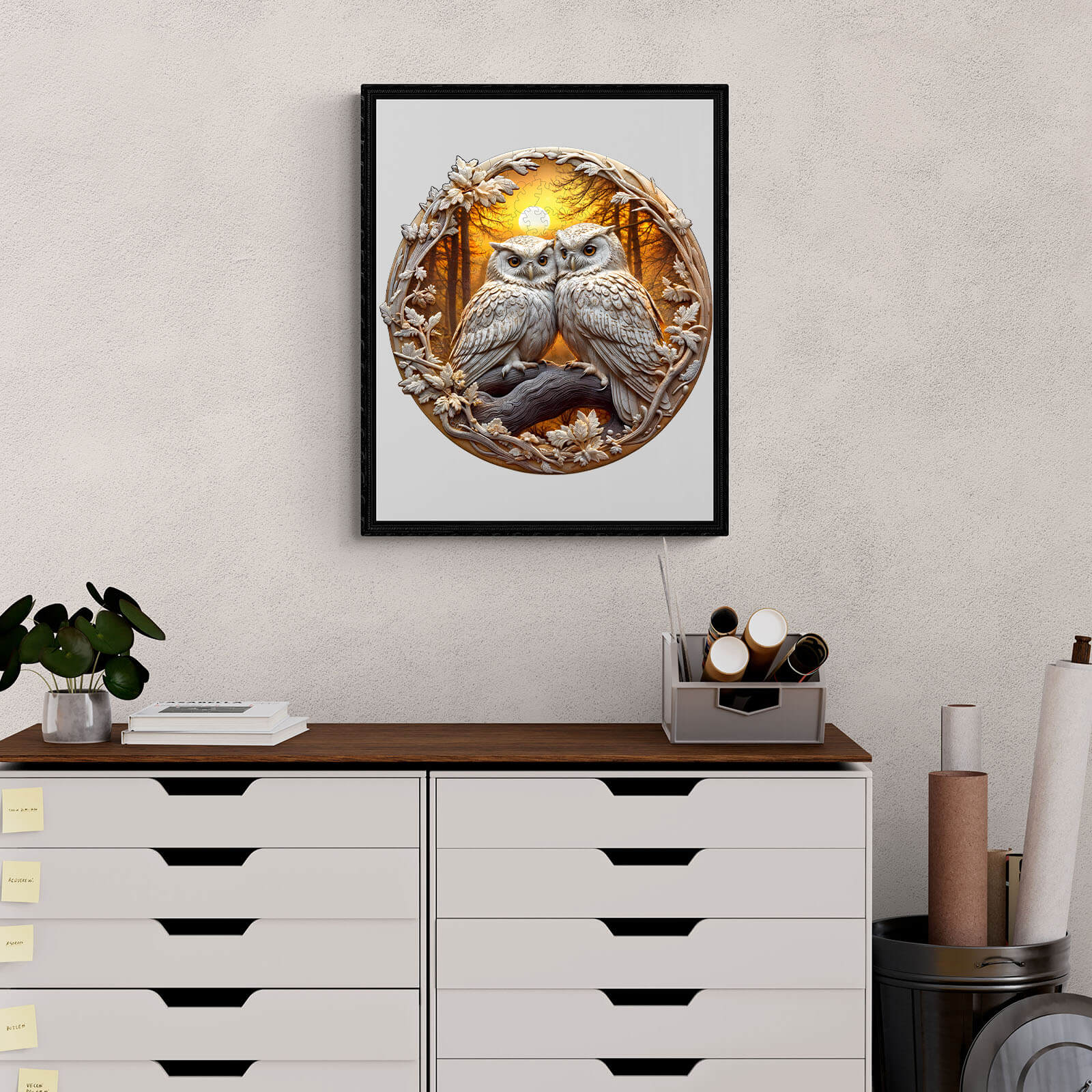 3D Owl-3 Wooden Jigsaw Puzzle - Image 11