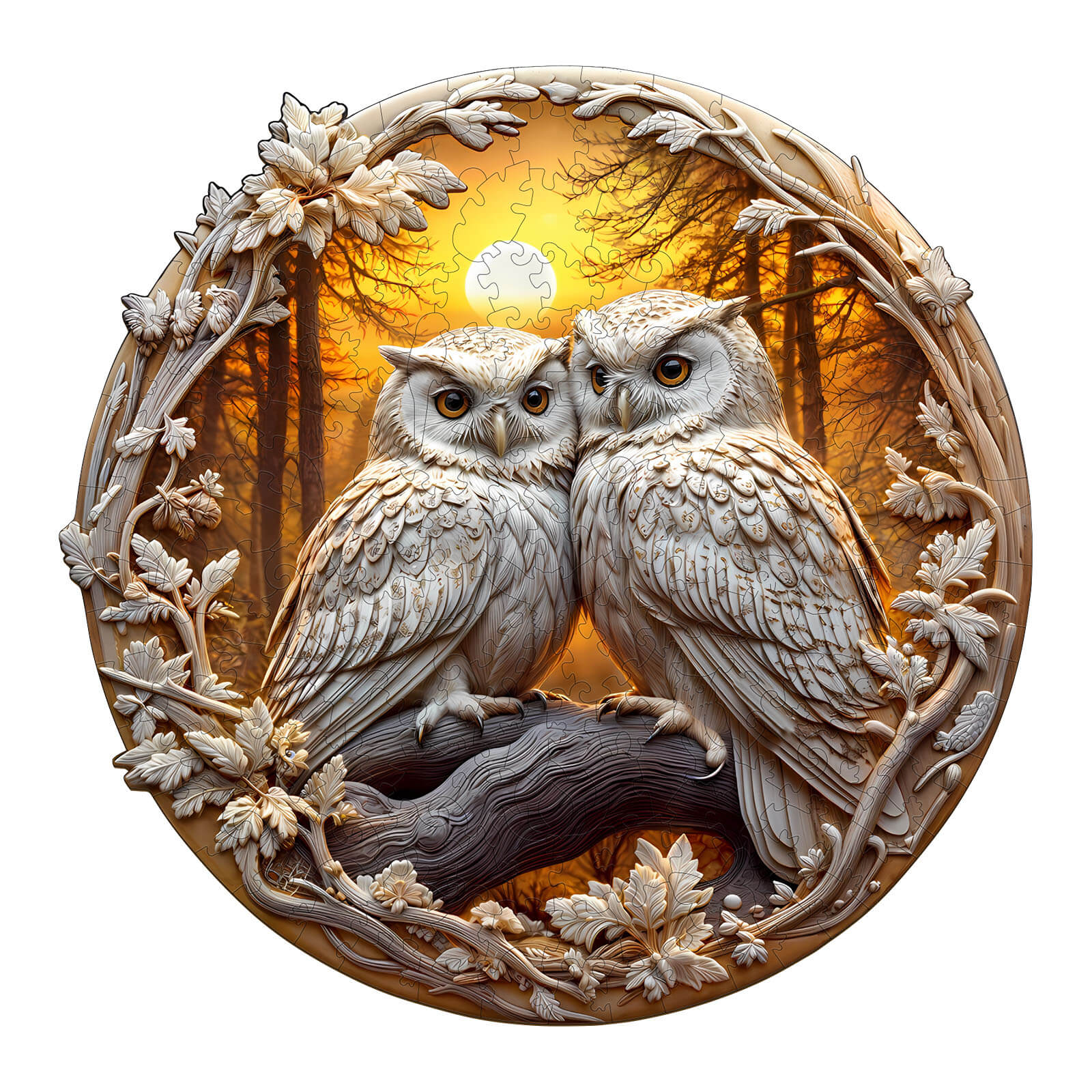 3D Owl-3 Wooden Jigsaw Puzzle - Image 3