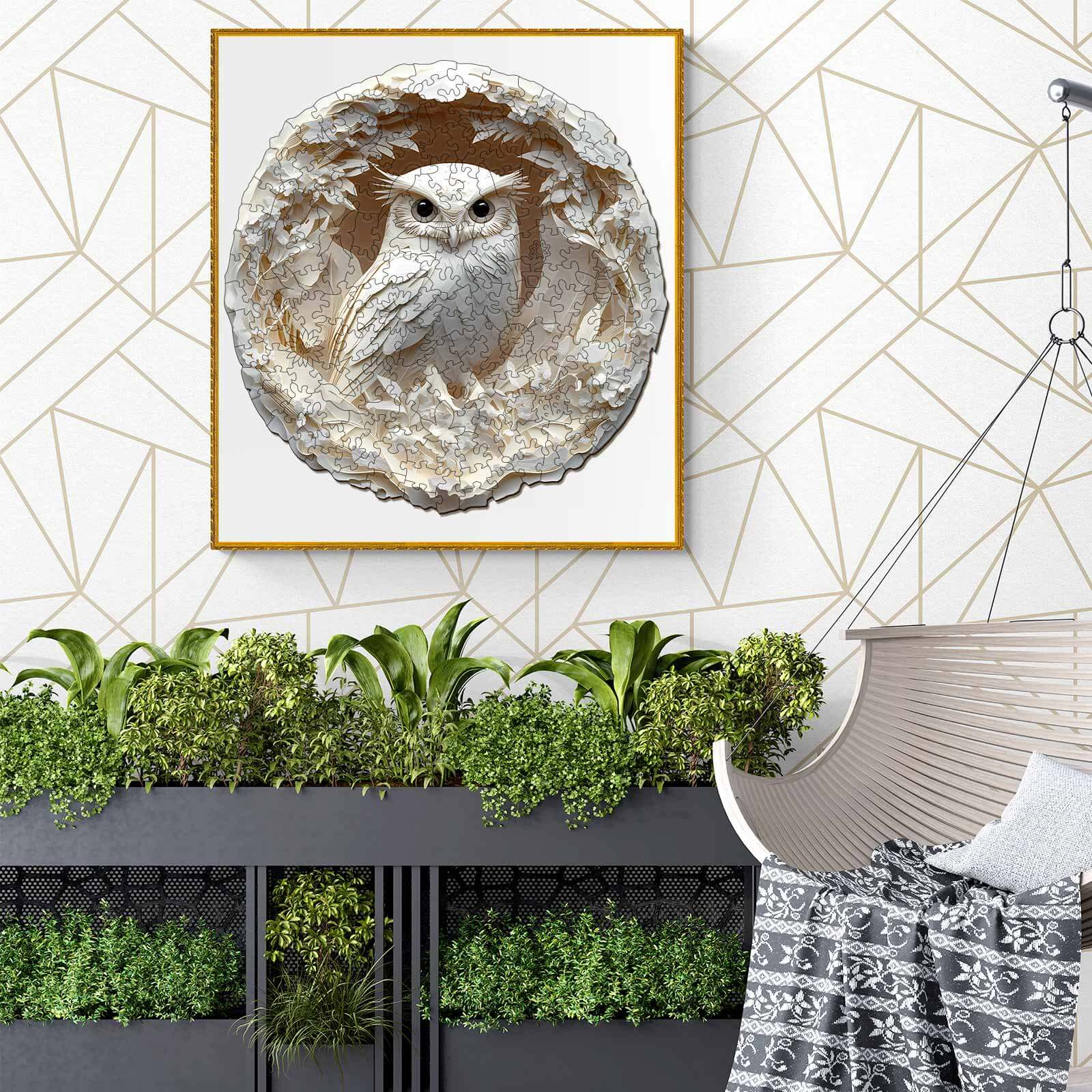 3D Paper Carved Owl Wooden Jigsaw Puzzle - Image 11