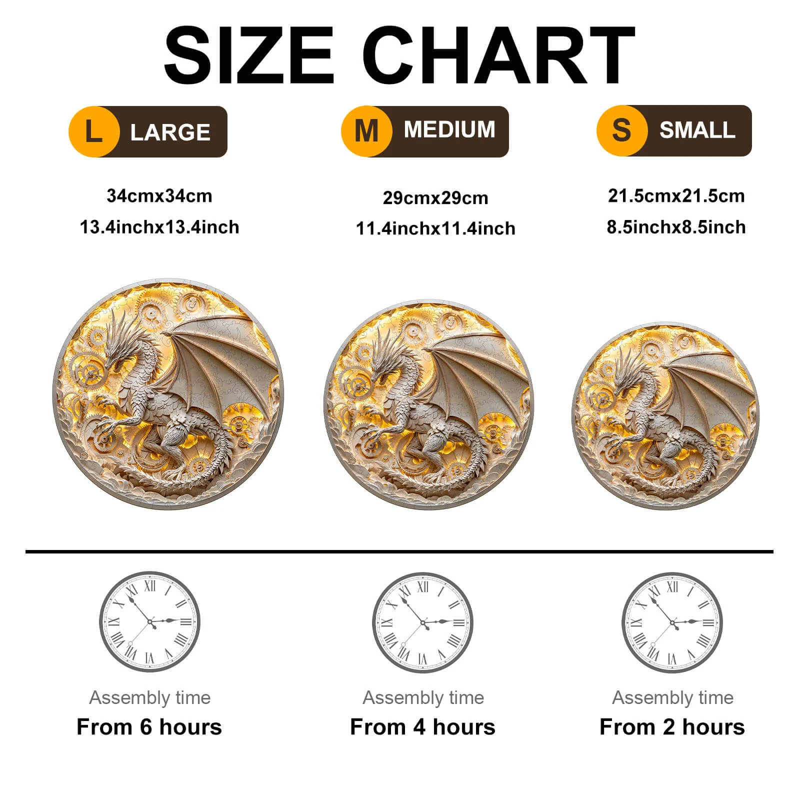 3D paper dragon Wooden Jigsaw Puzzle - Image 8