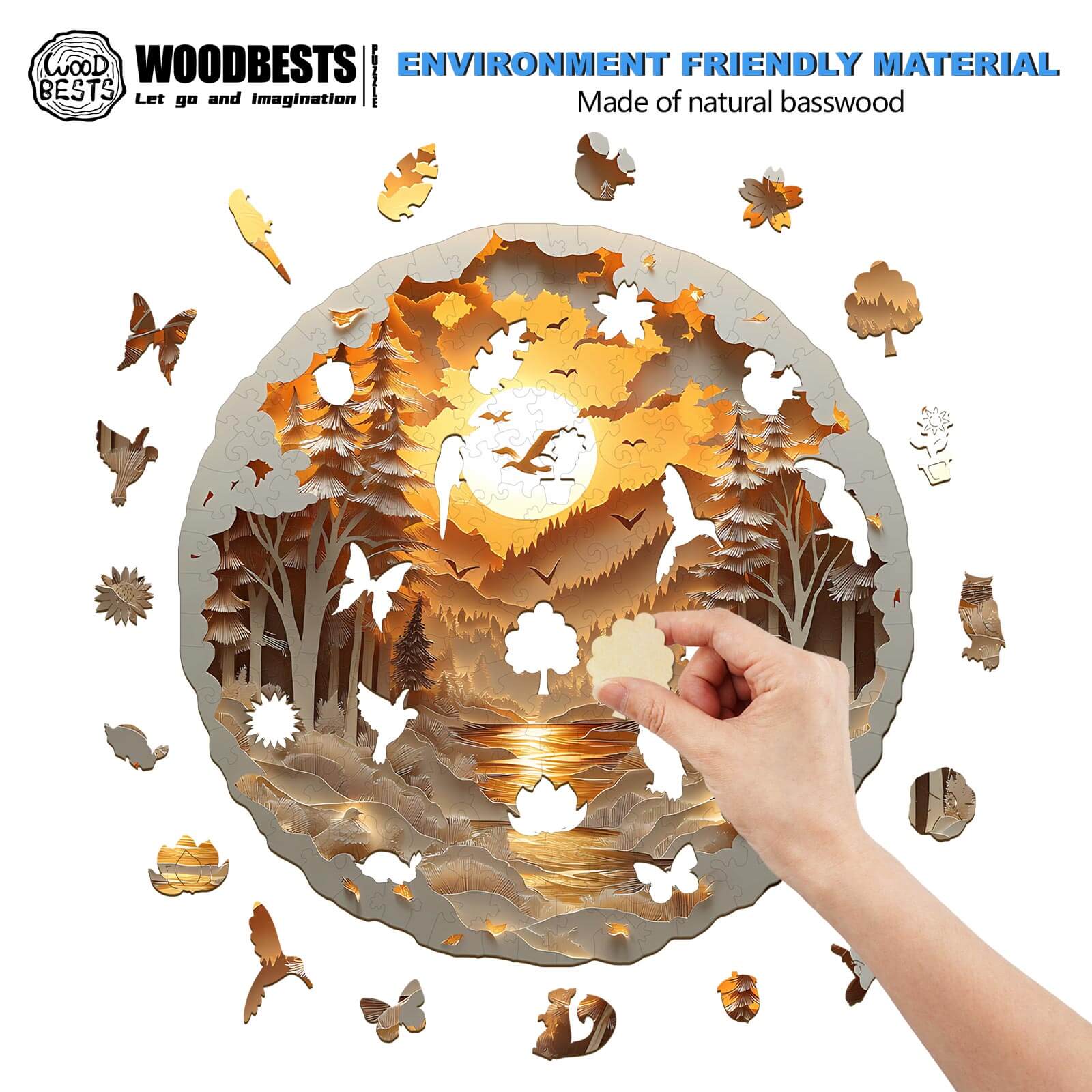 3D Paper Scenery Wooden Jigsaw Puzzle - Image 5