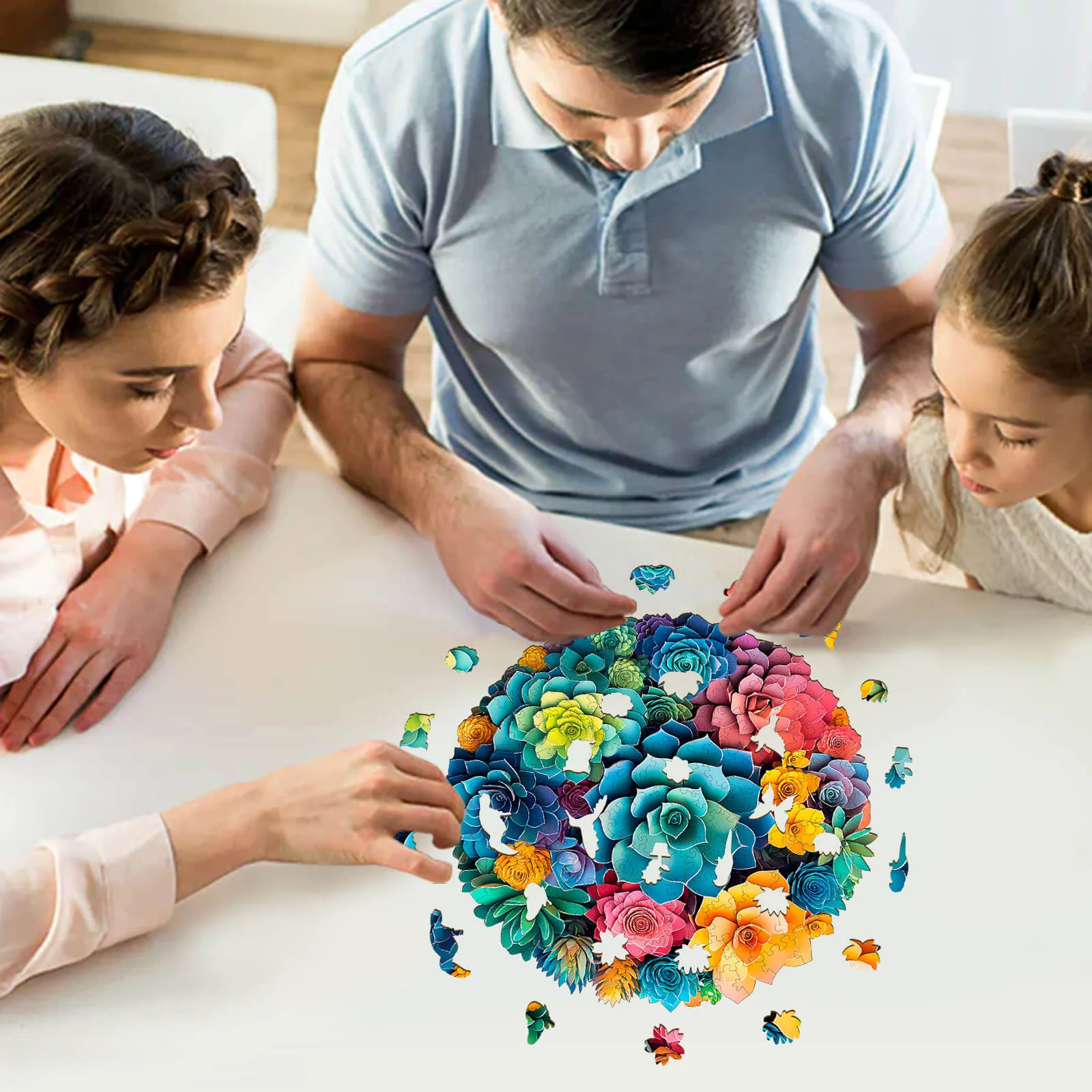 3D Paper Succulent Wooden Jigsaw Puzzle - Image 9