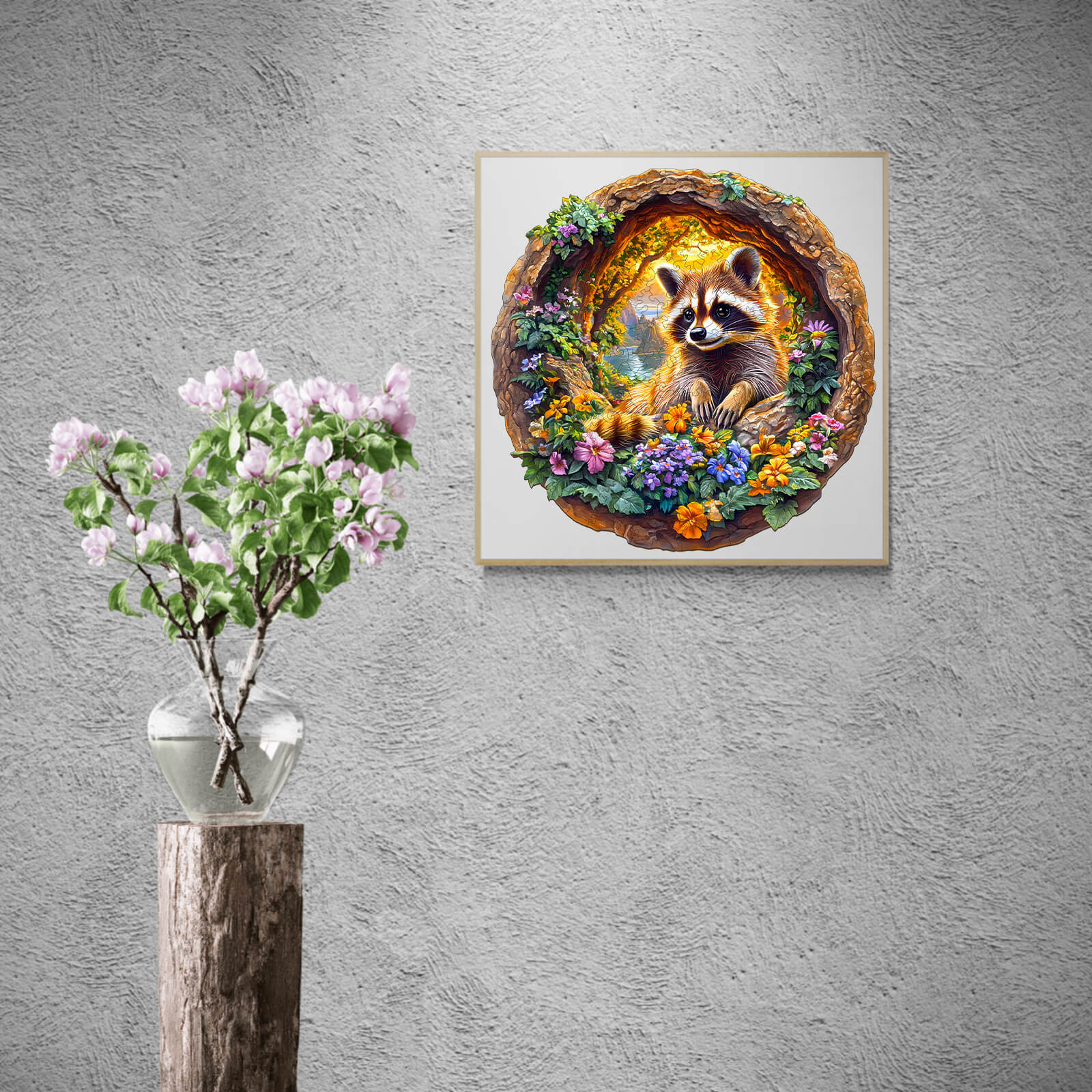 3D Raccoon on Vacation Wooden Jigsaw Puzzle - Image 13