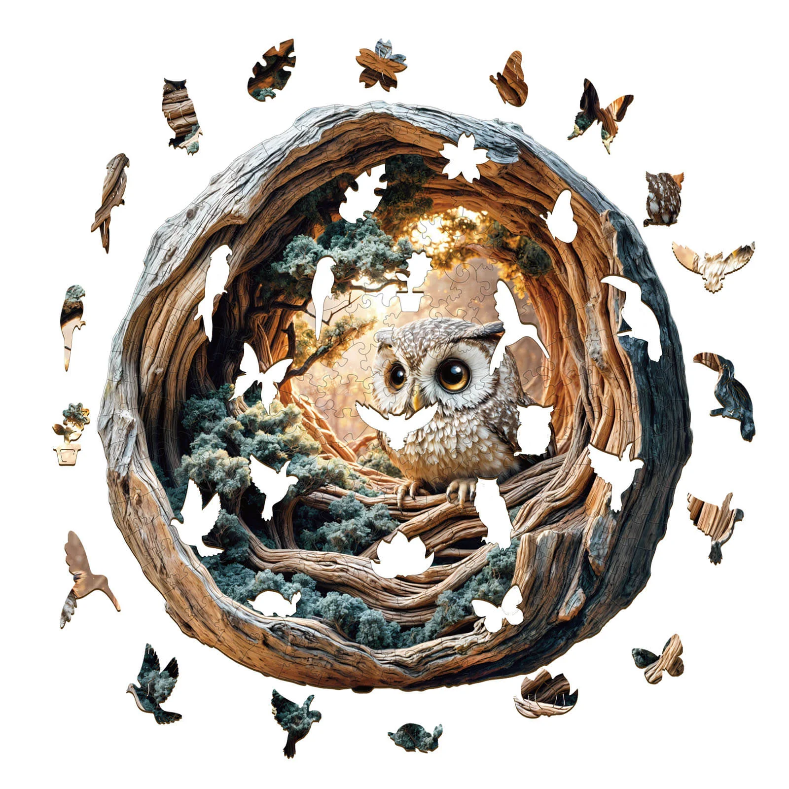 3D Silent Wisdom Wooden Jigsaw Puzzle - Image 2