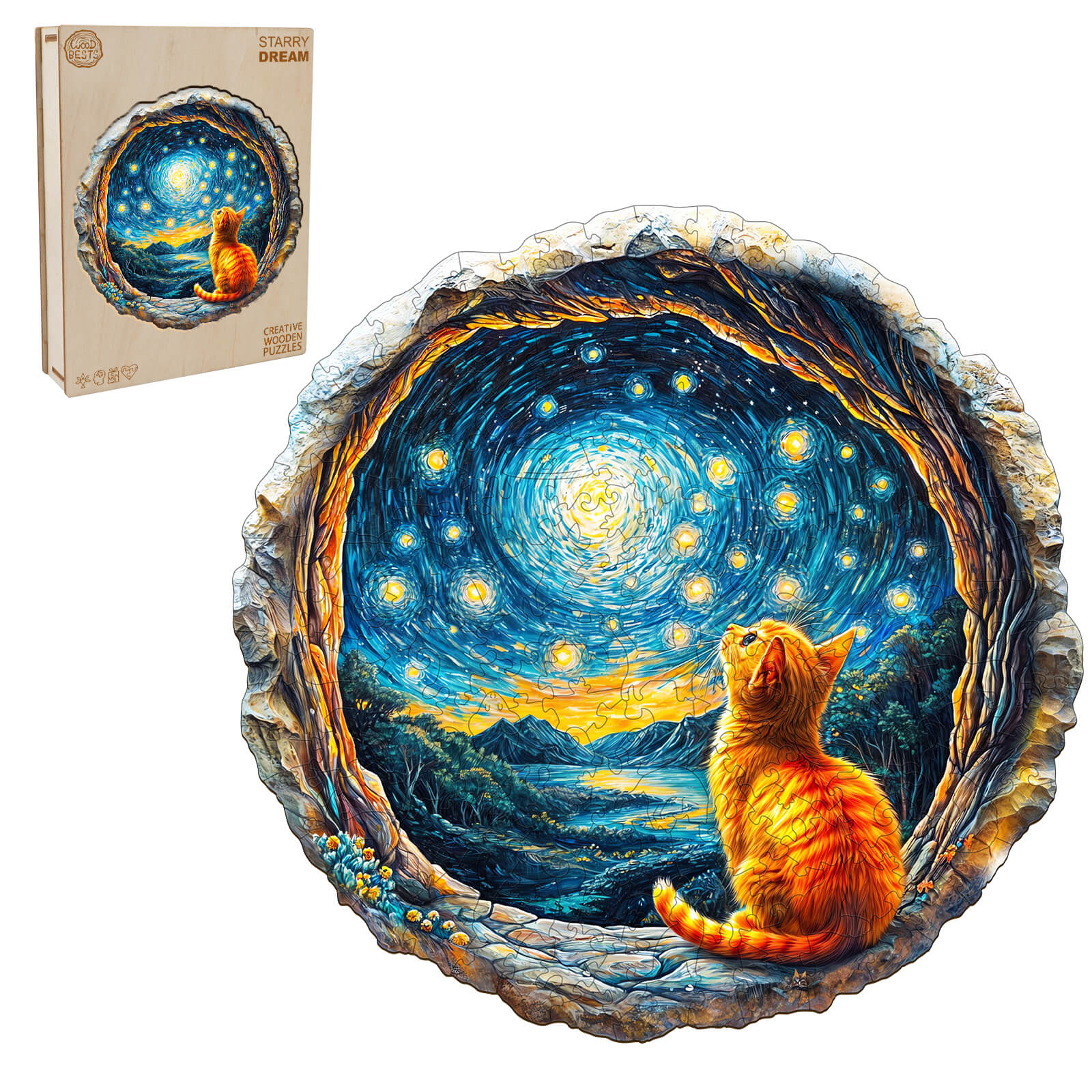3D Starry Dream Wooden Jigsaw Puzzle - Image 4