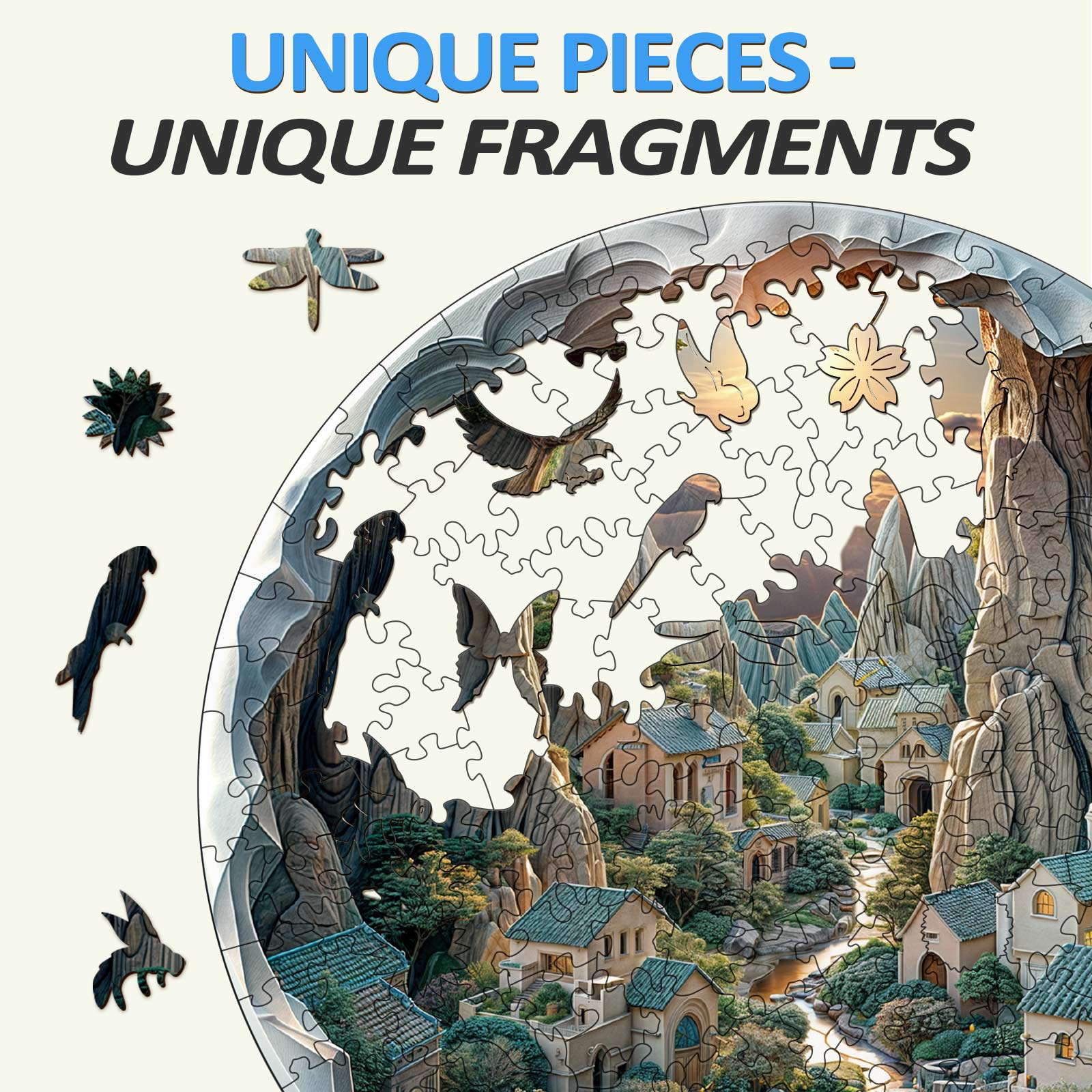 3D vision inside the cave-2 Wooden Jigsaw Puzzle - Image 4