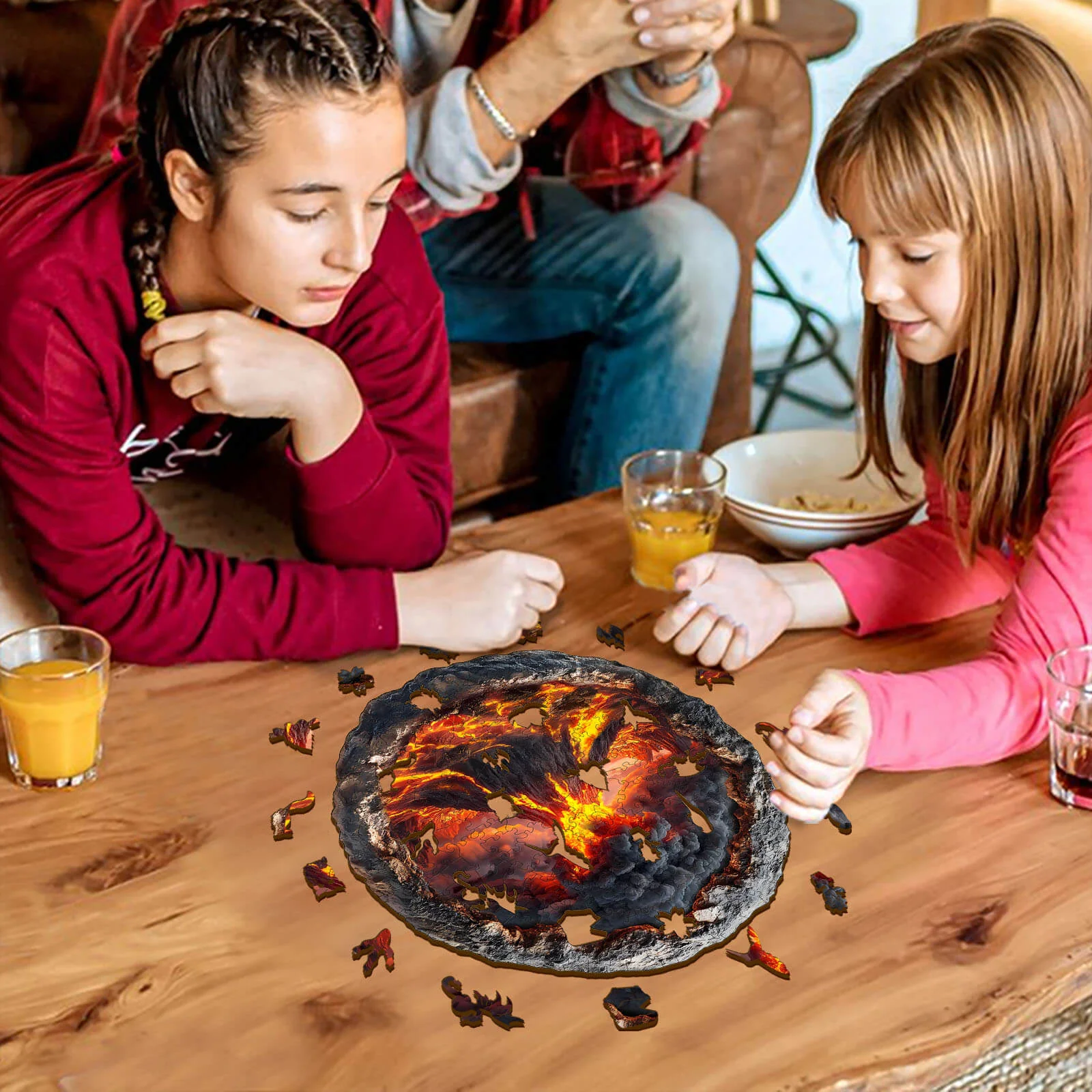 3D Volcanic Eruption Wooden Jigsaw Puzzle - Image 9