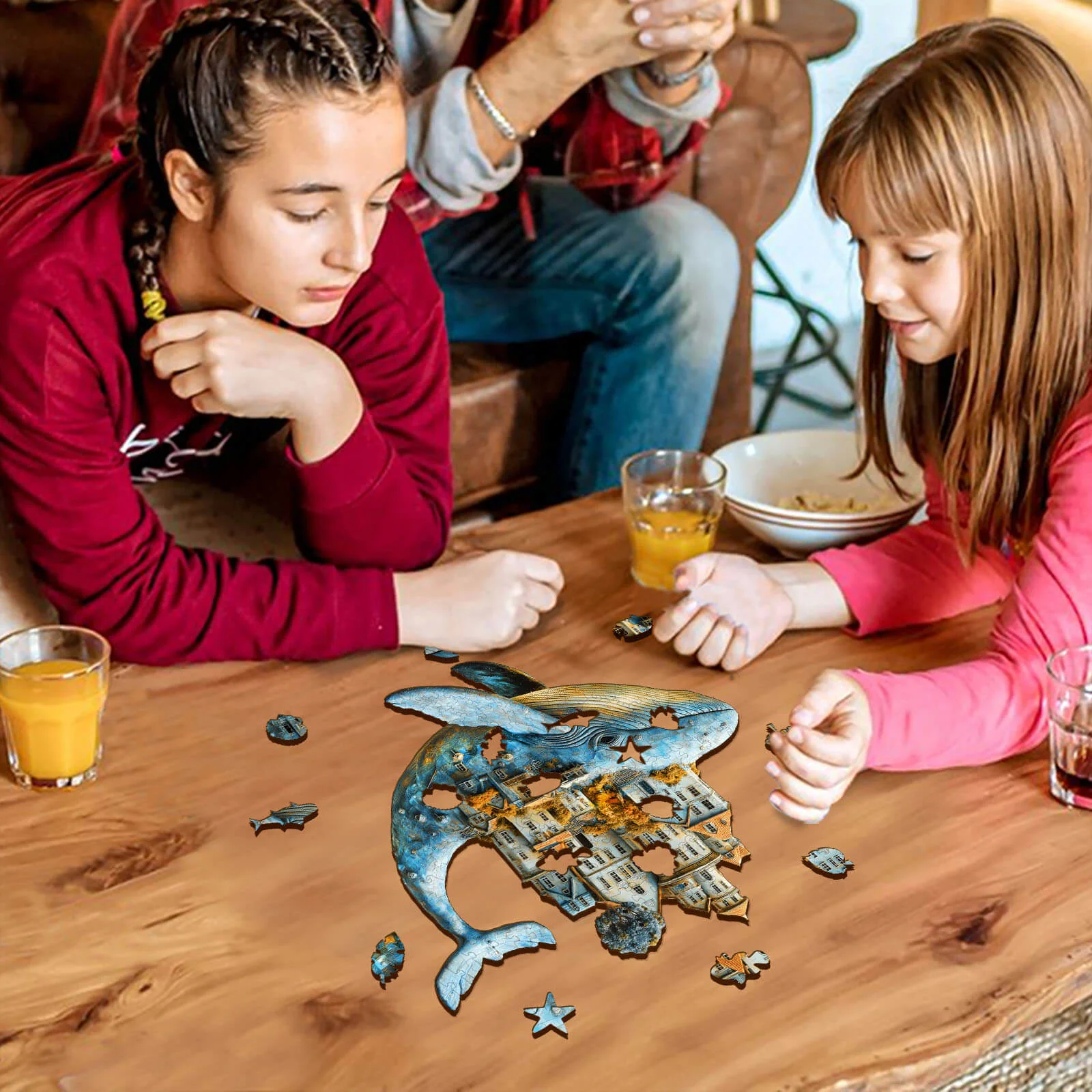 3D Whale City Wooden Jigsaw Puzzle - Image 11