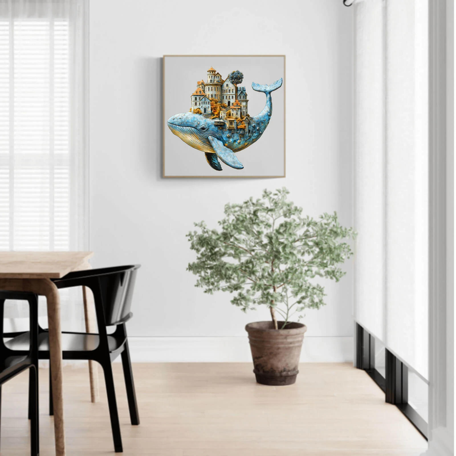 3D Whale City Wooden Jigsaw Puzzle - Image 13