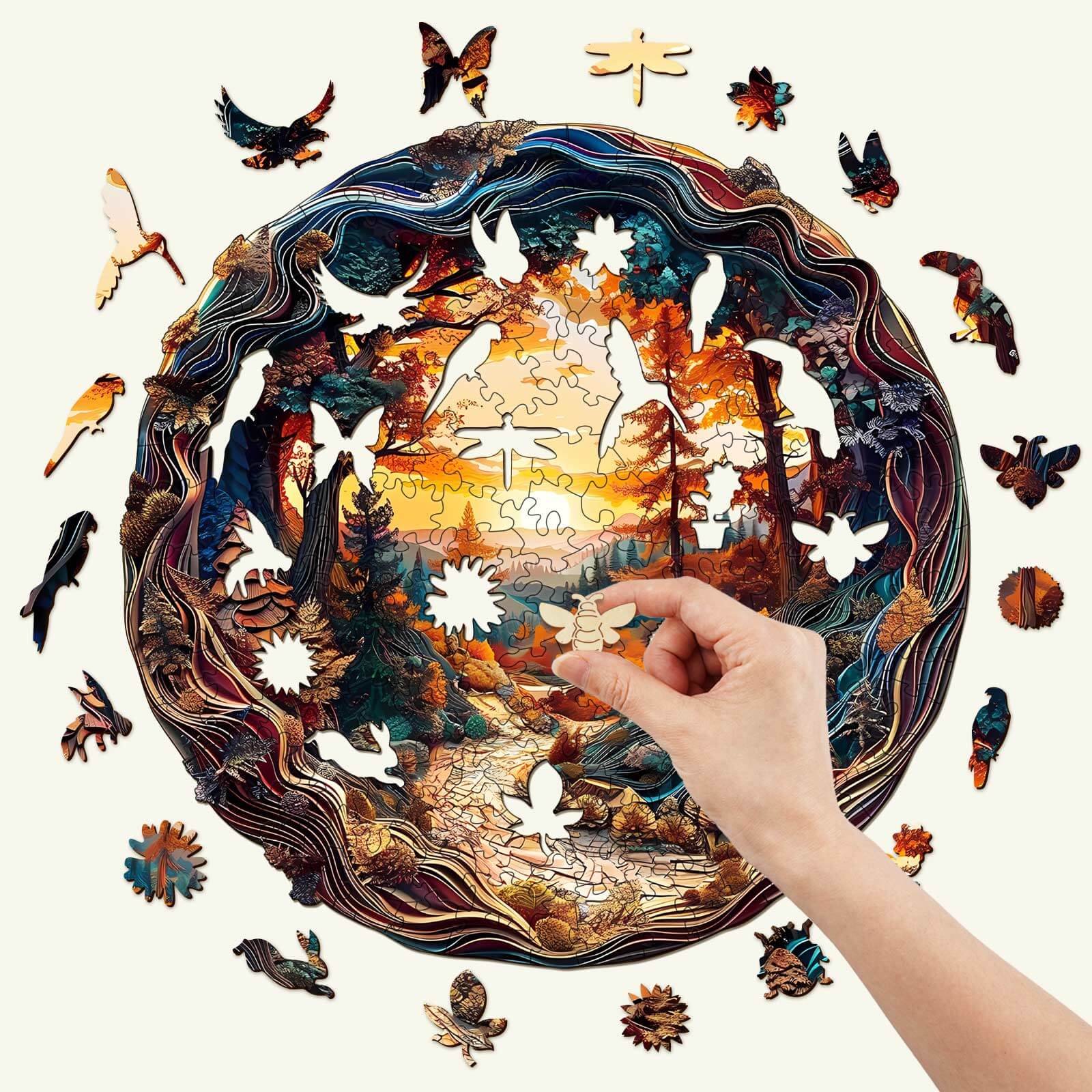 3D Winding Road Wooden Jigsaw Puzzle - Image 2