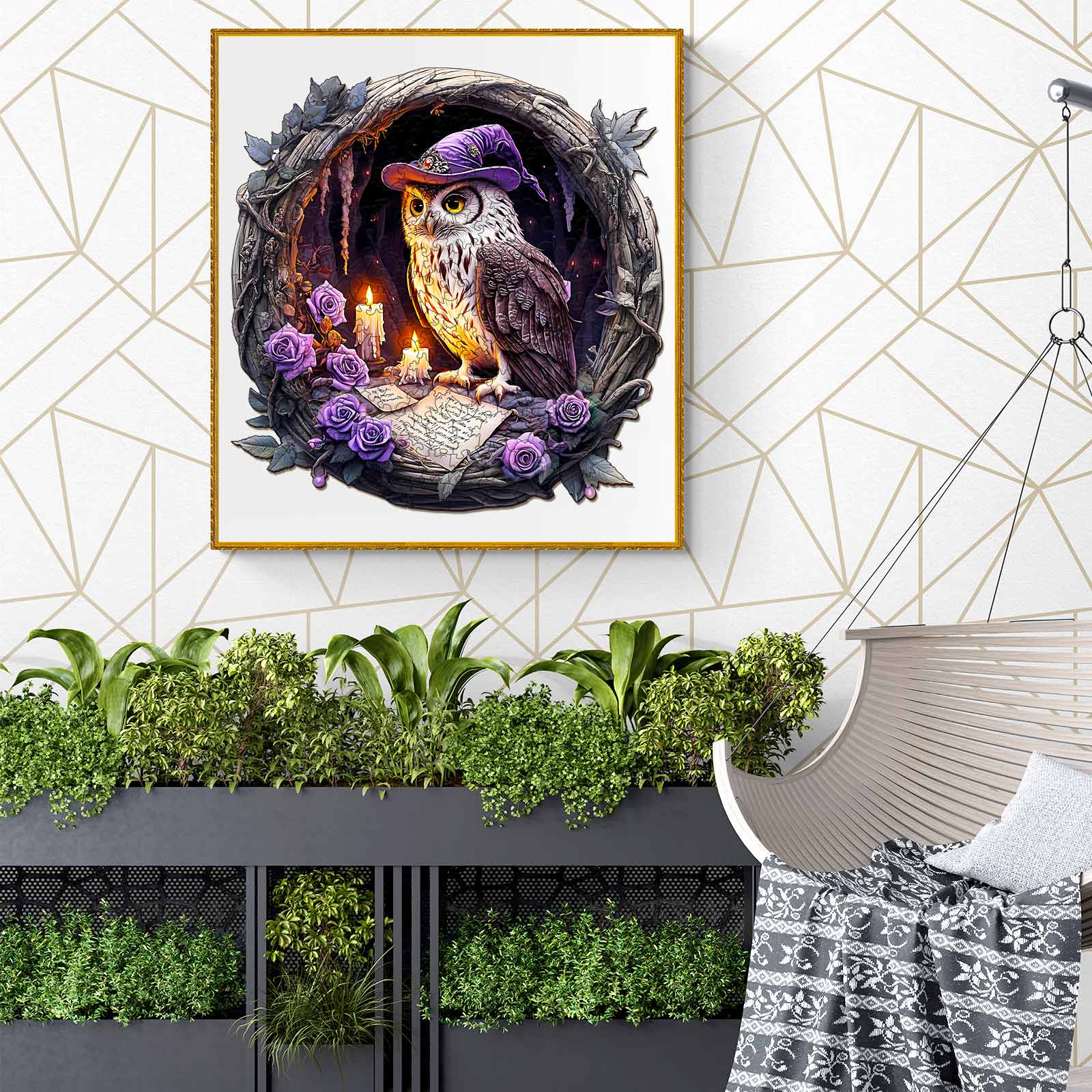 3D Witch Owl Wooden Jigsaw Puzzle - Image 10