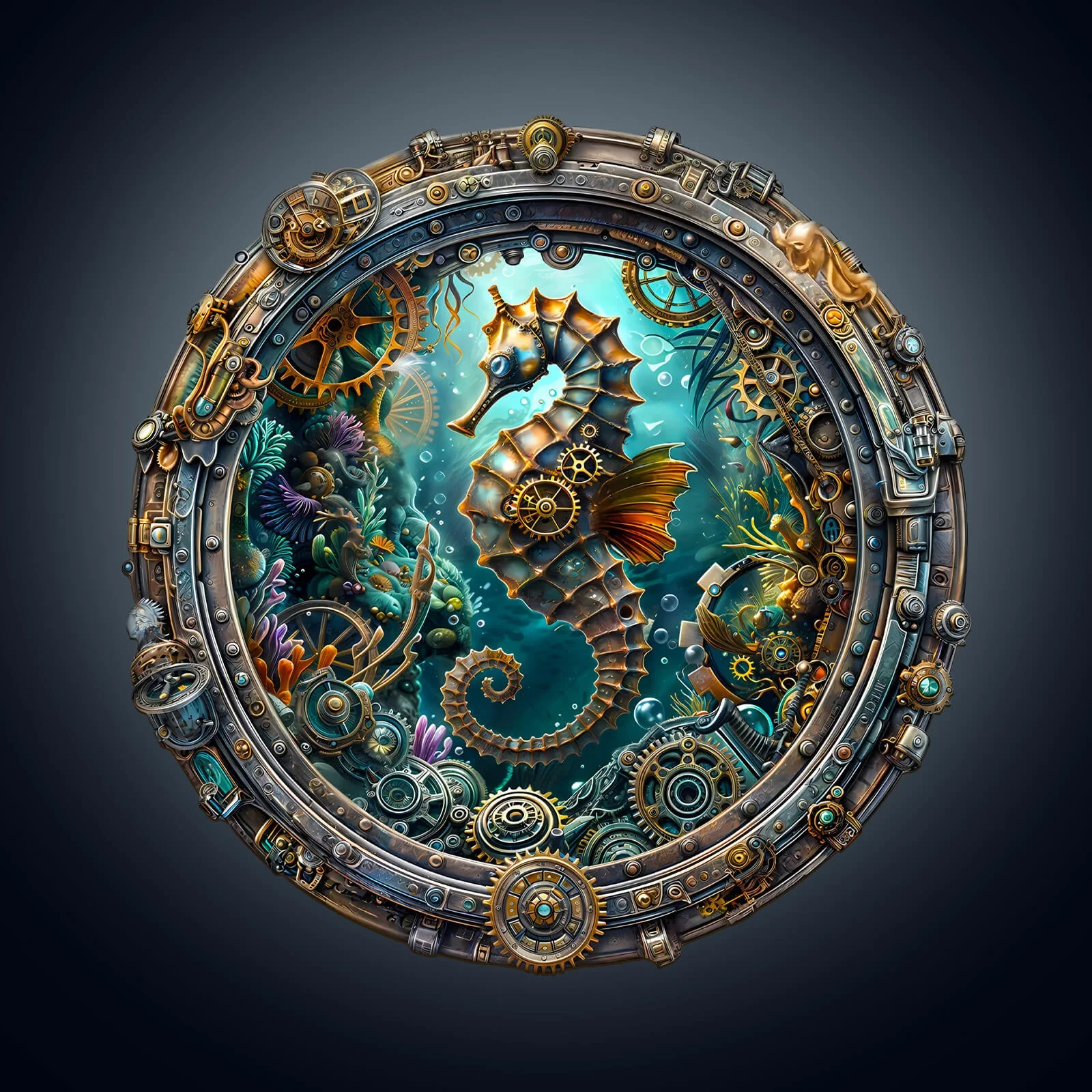 Abyssal seahorse Wooden Jigsaw Puzzle - Image 2