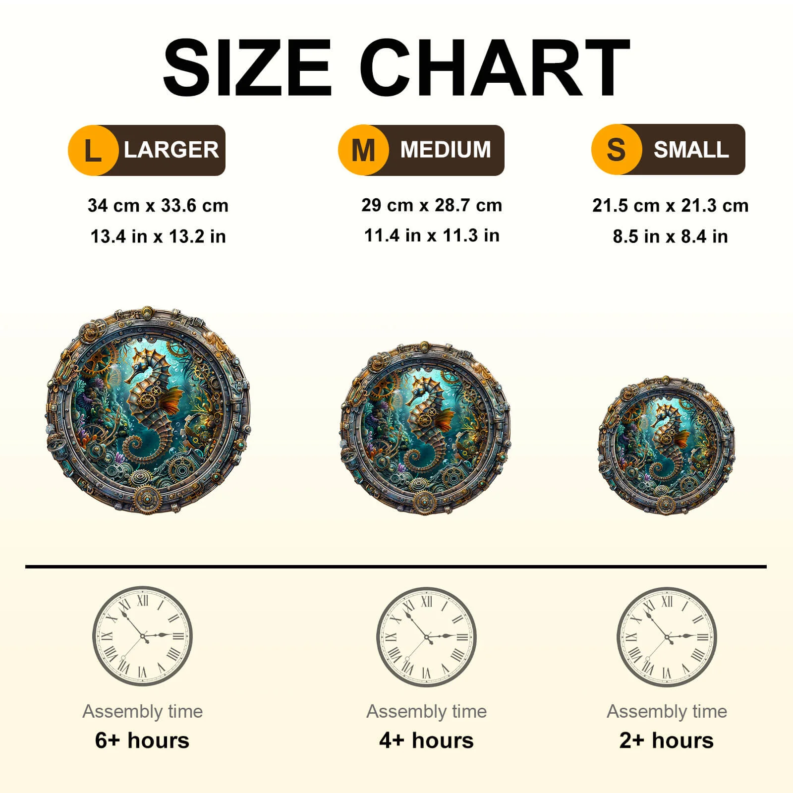 Abyssal seahorse Wooden Jigsaw Puzzle - Image 8
