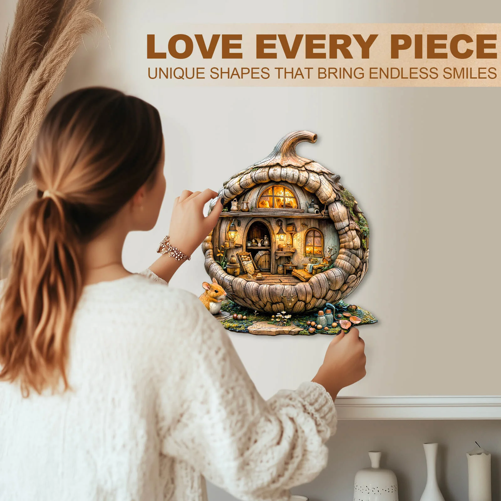 Acorn mouse Wooden Jigsaw Puzzle - Image 11